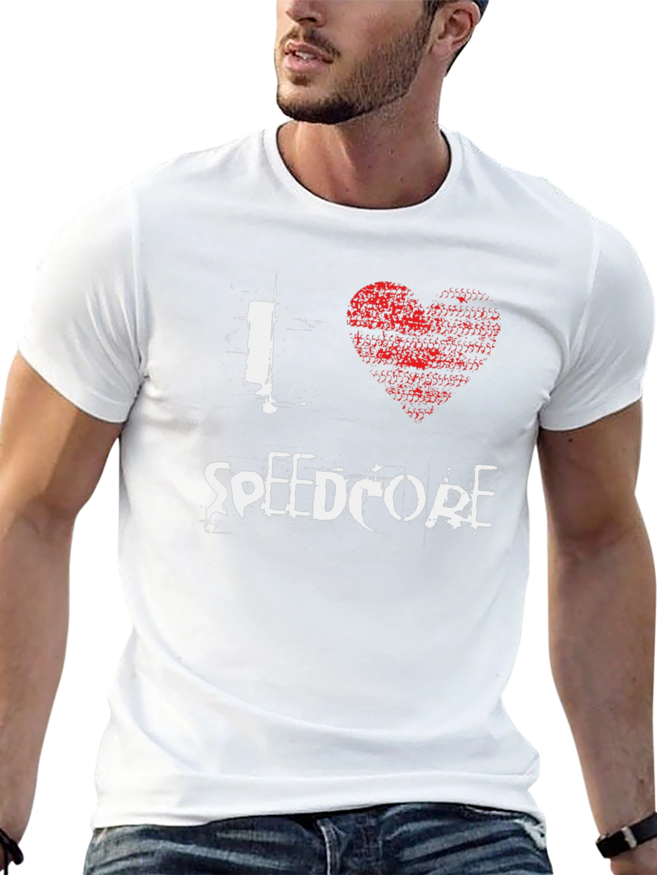 I Love Speedcore Black Graphic Tee