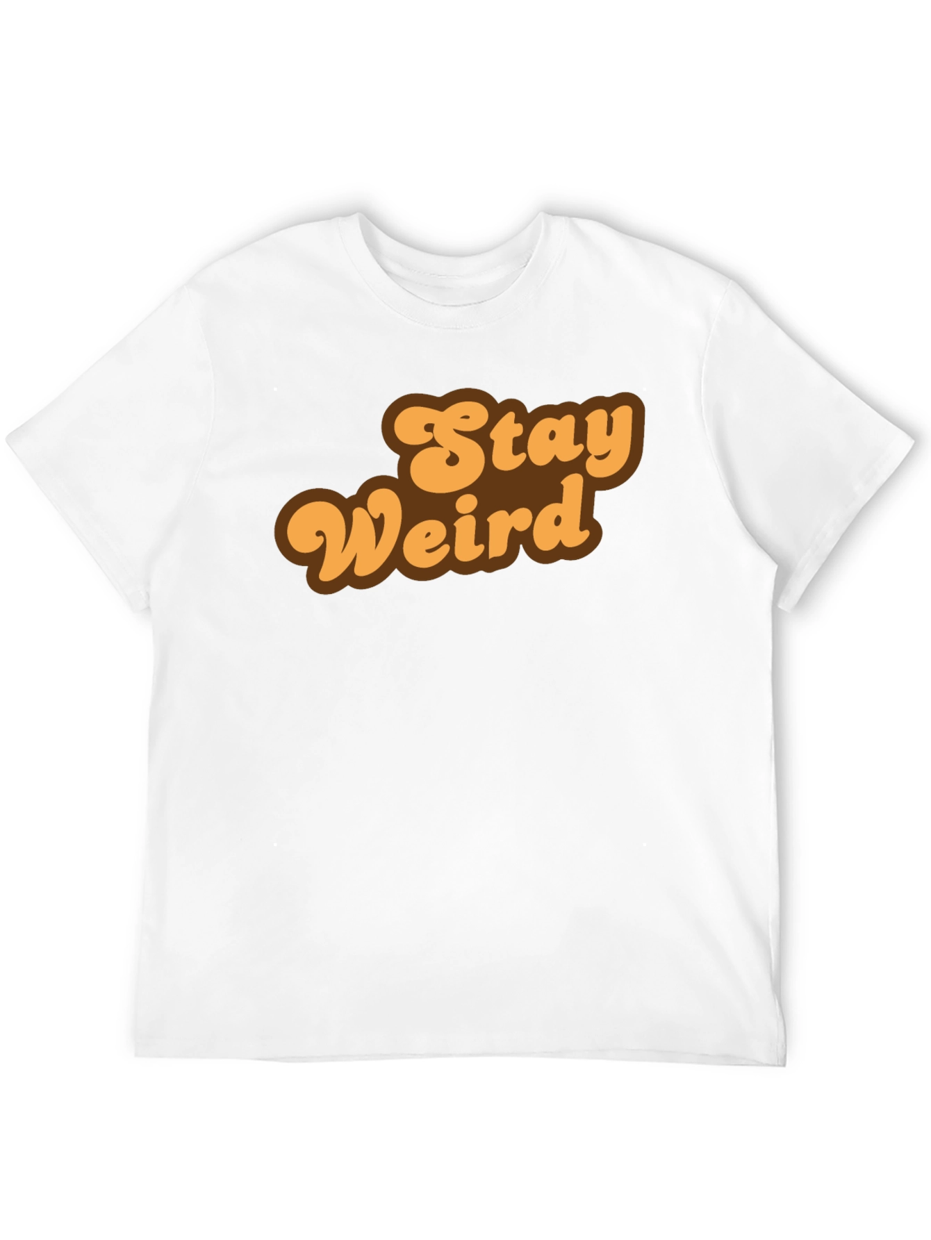 Stay Weird Retro Graphic Tee - Black
