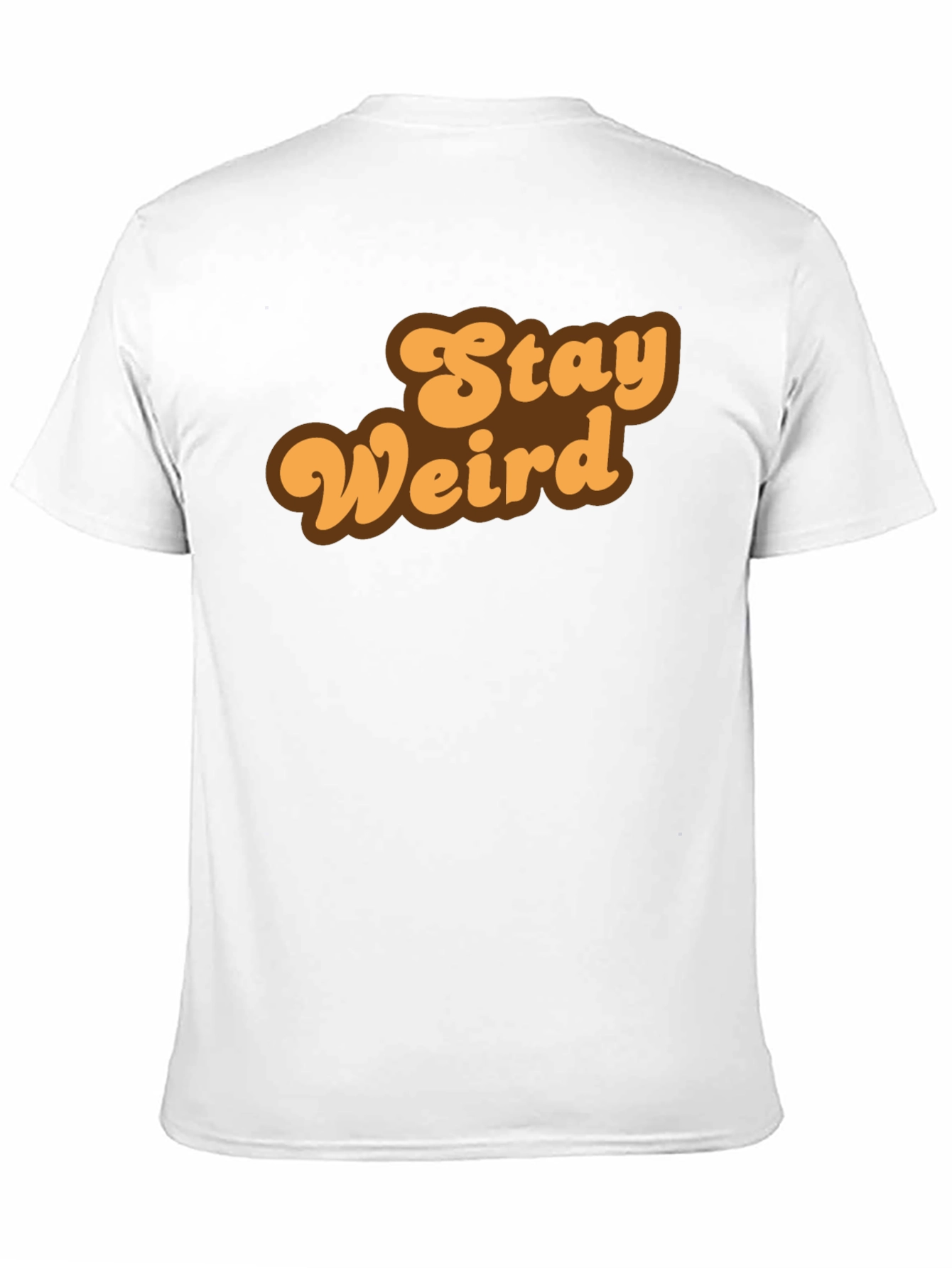 Stay Weird Retro Graphic Tee - Black