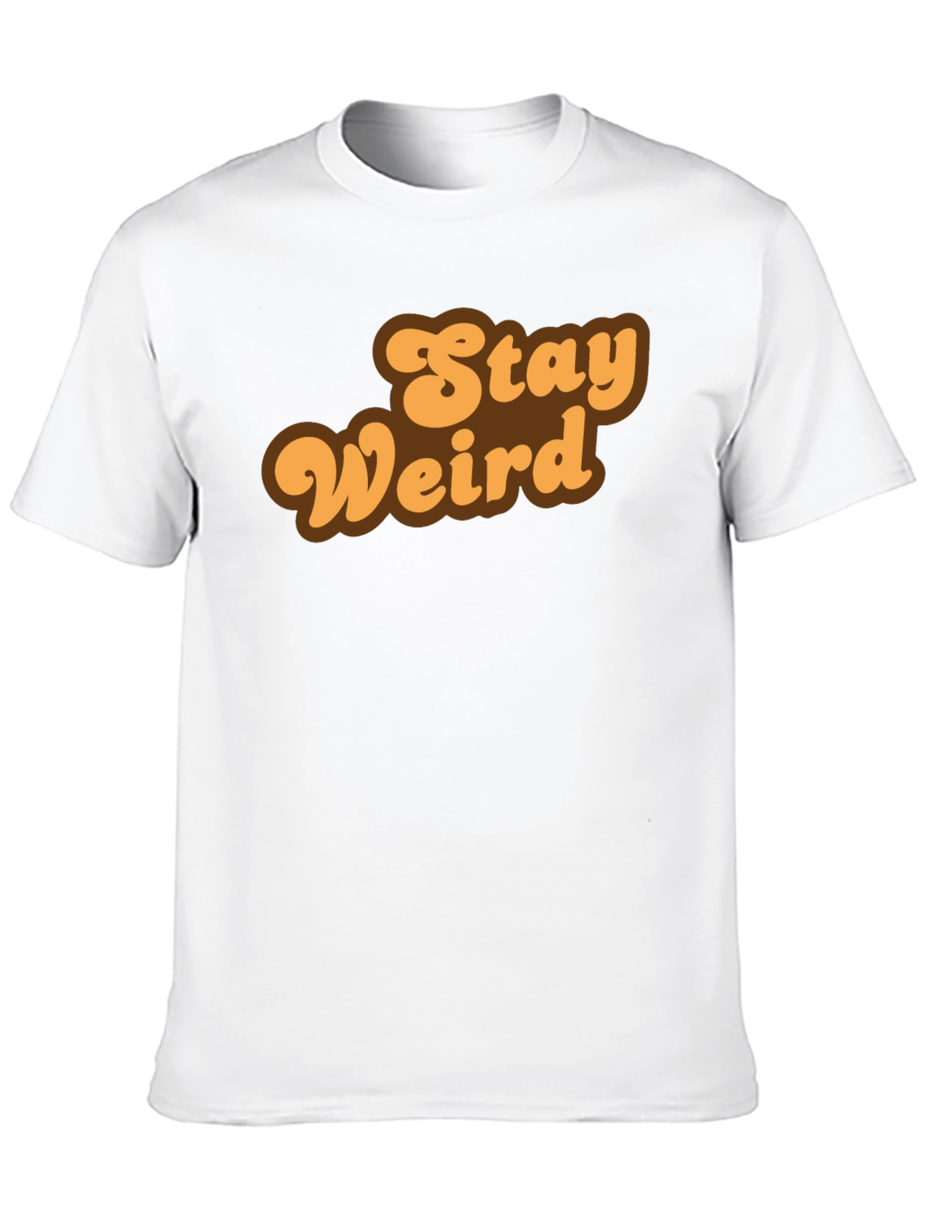 Stay Weird Retro Graphic Tee - Black