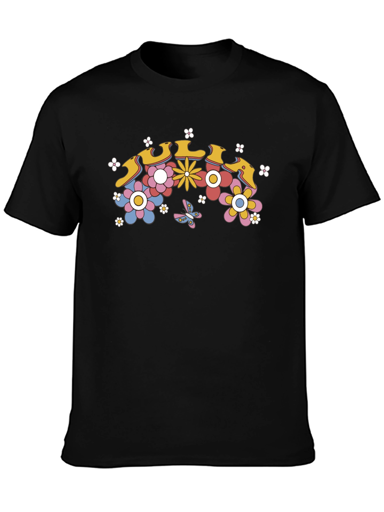 Retro Floral T-Shirt - 70s Inspired Design