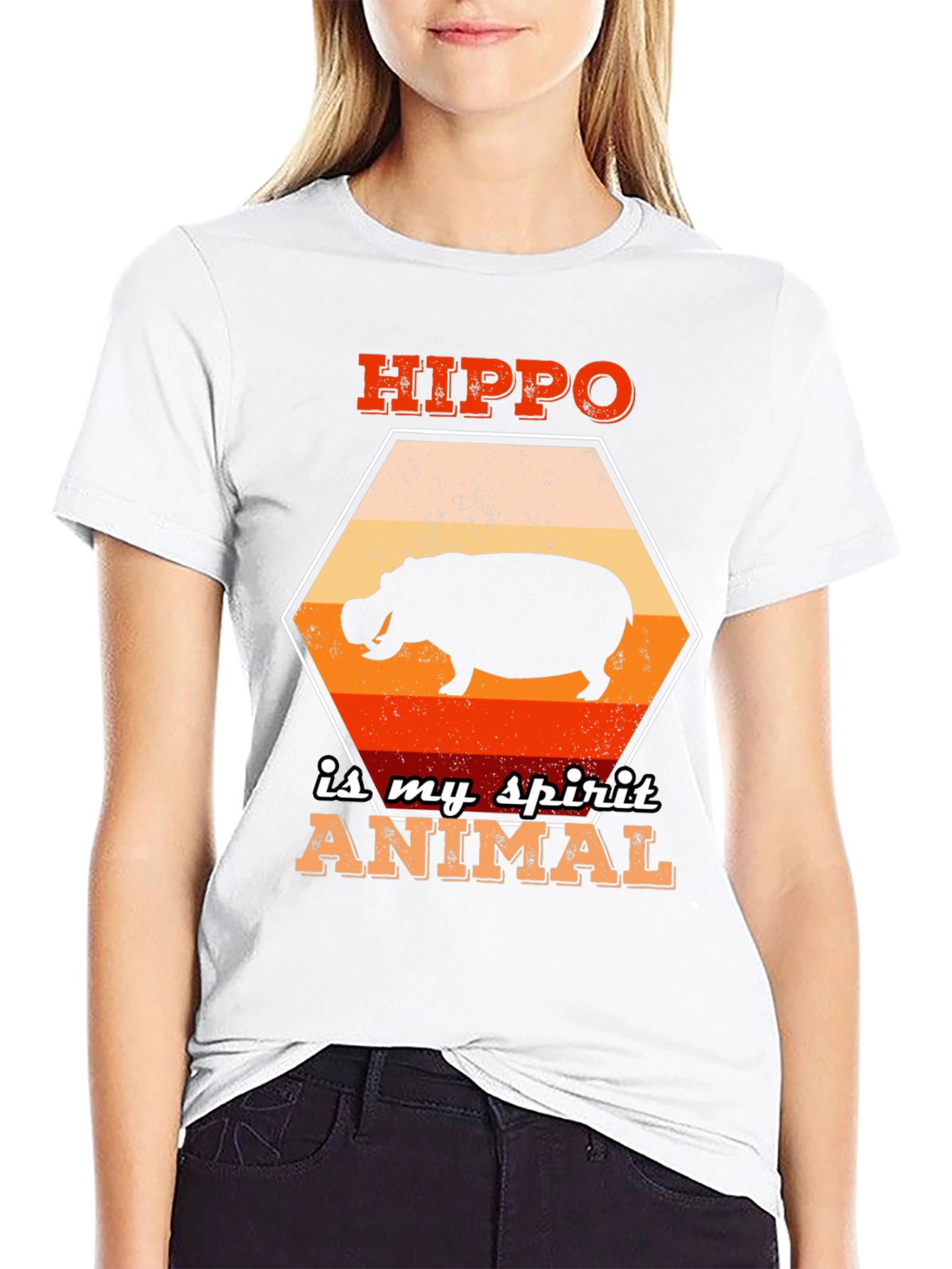 Hippo Spirit Animal Graphic T-Shirt - Unisex
