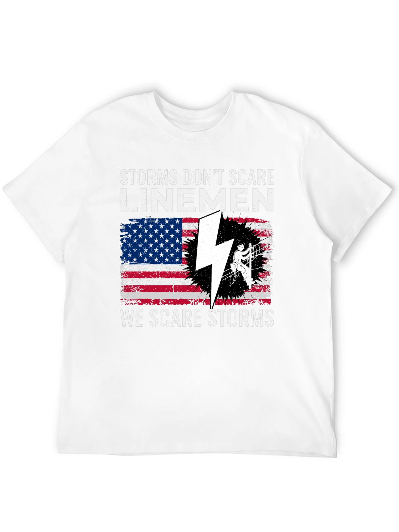 Linemen Storms Graphic T-Shirt
