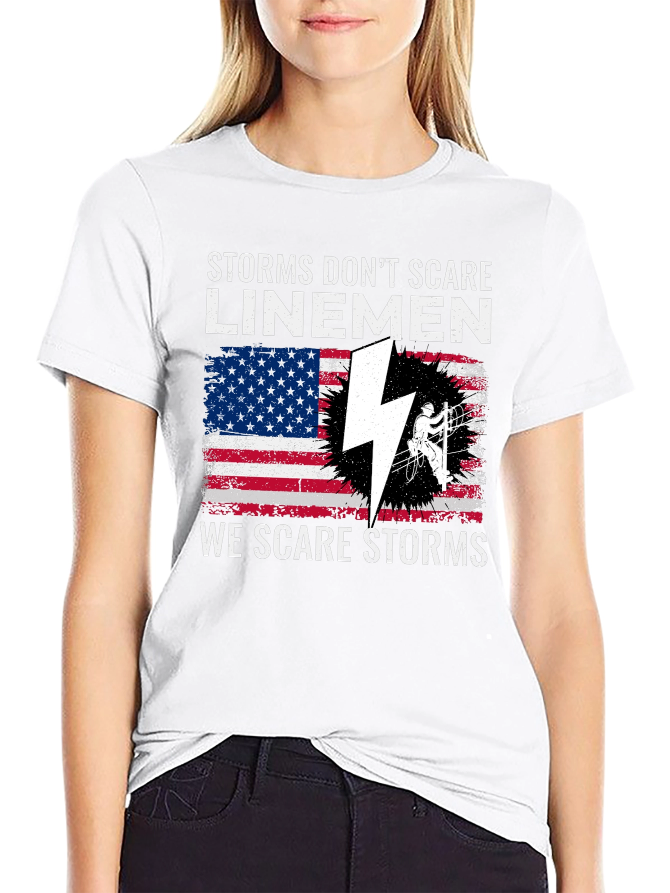 Linemen Storms Graphic T-Shirt