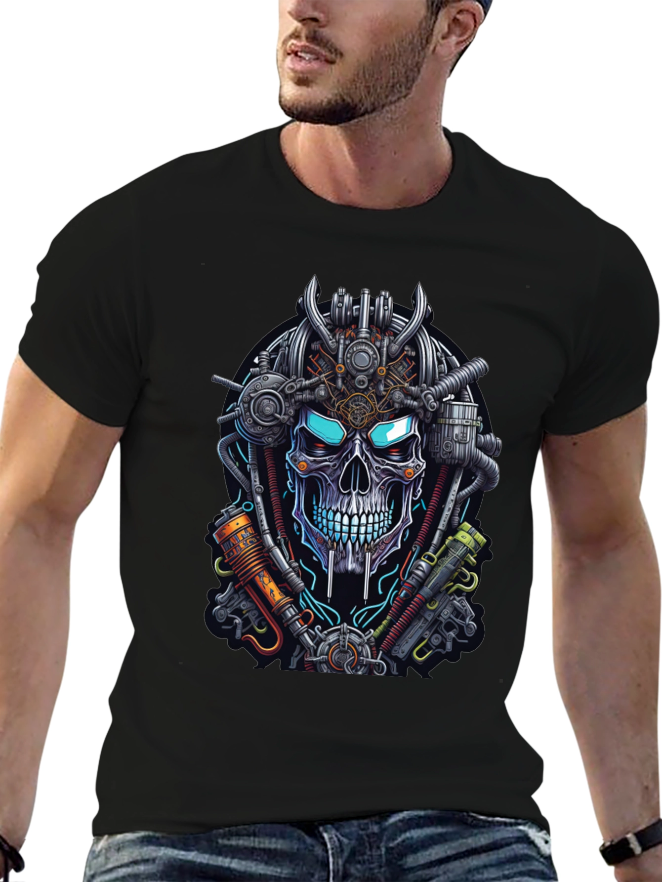 Steampunk Skull Graphic Tee