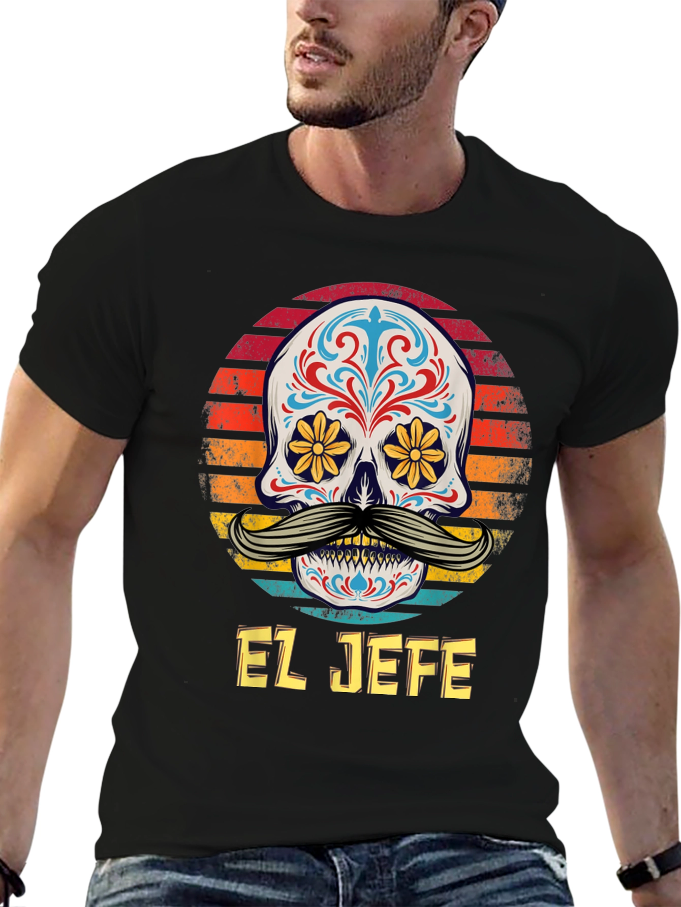 El Jefe Sugar Skull Graphic Tee
