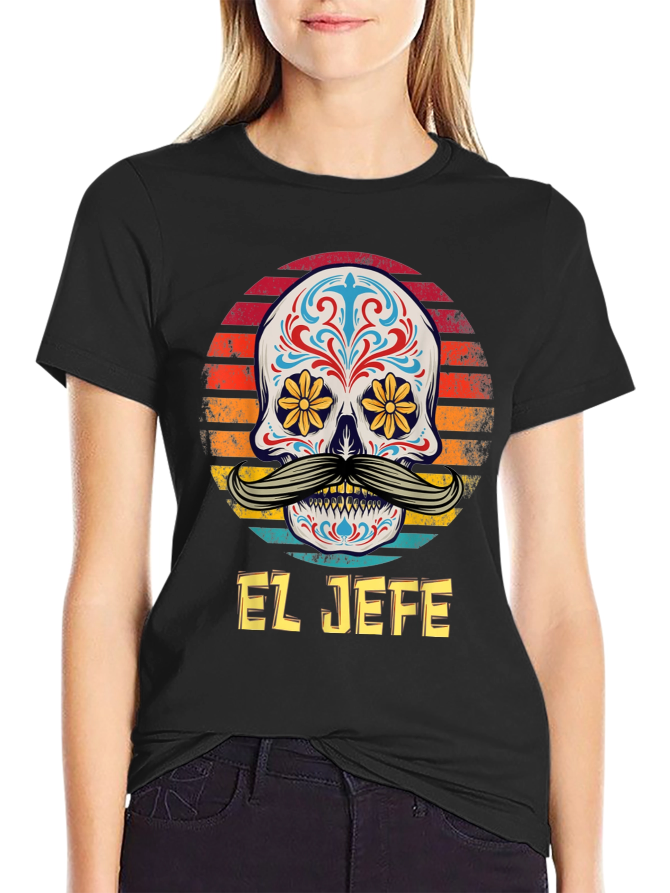 El Jefe Sugar Skull Graphic Tee