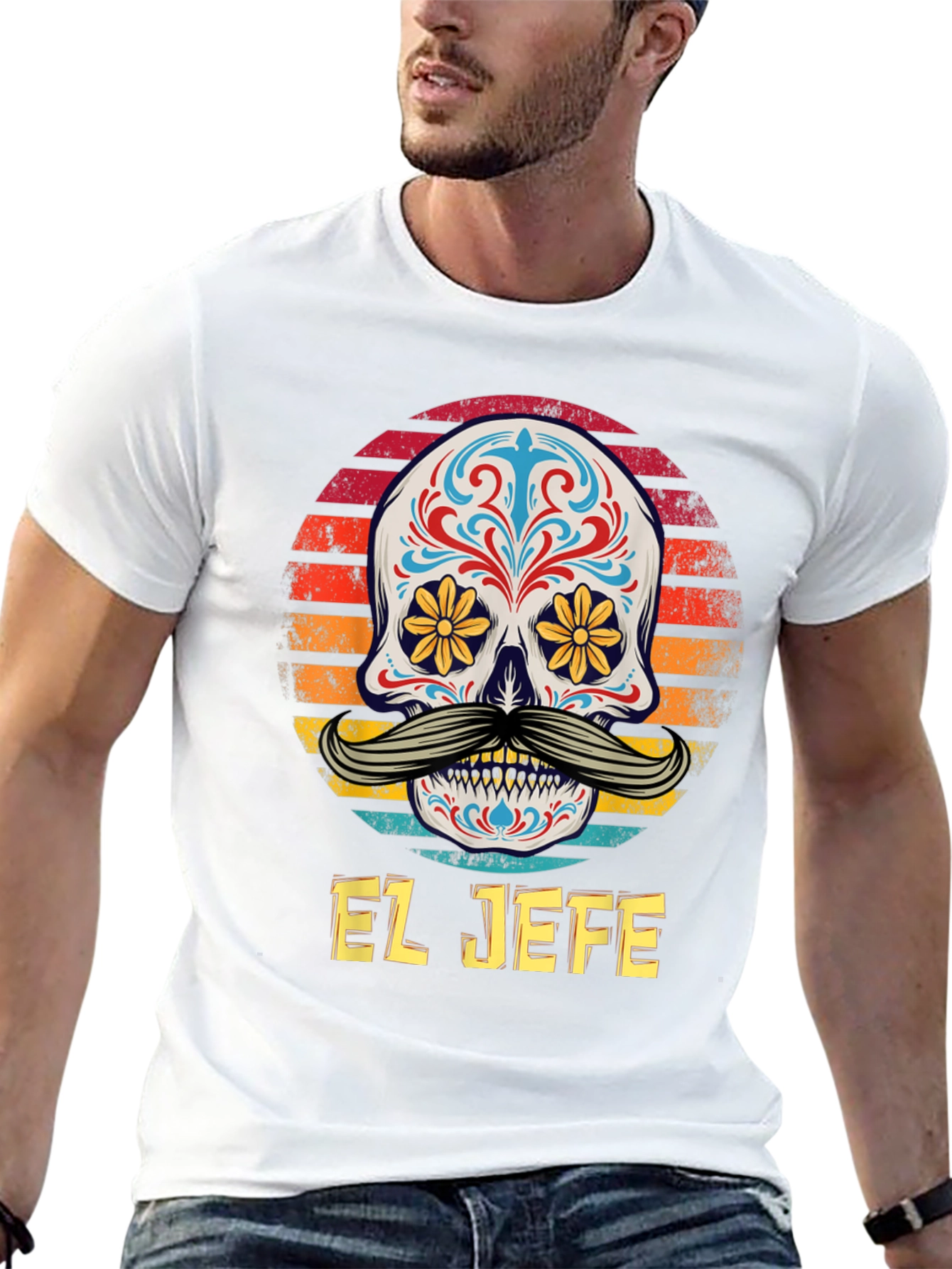 El Jefe Sugar Skull Graphic Tee
