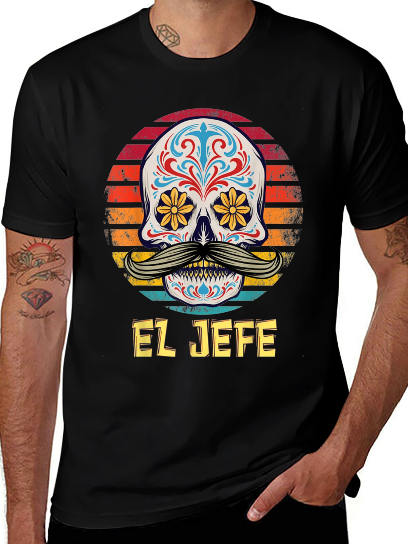El Jefe Sugar Skull Graphic Tee