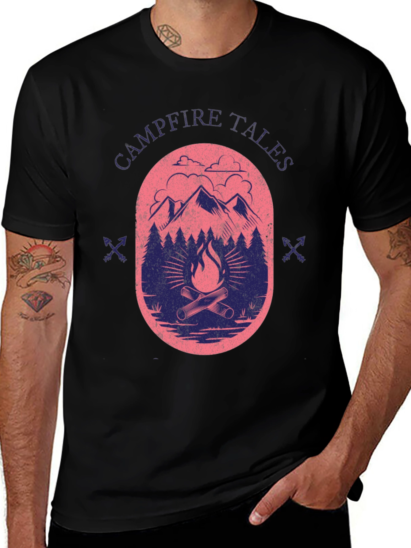 Campfire Tales T-Shirt: Outdoor Adventure Tee