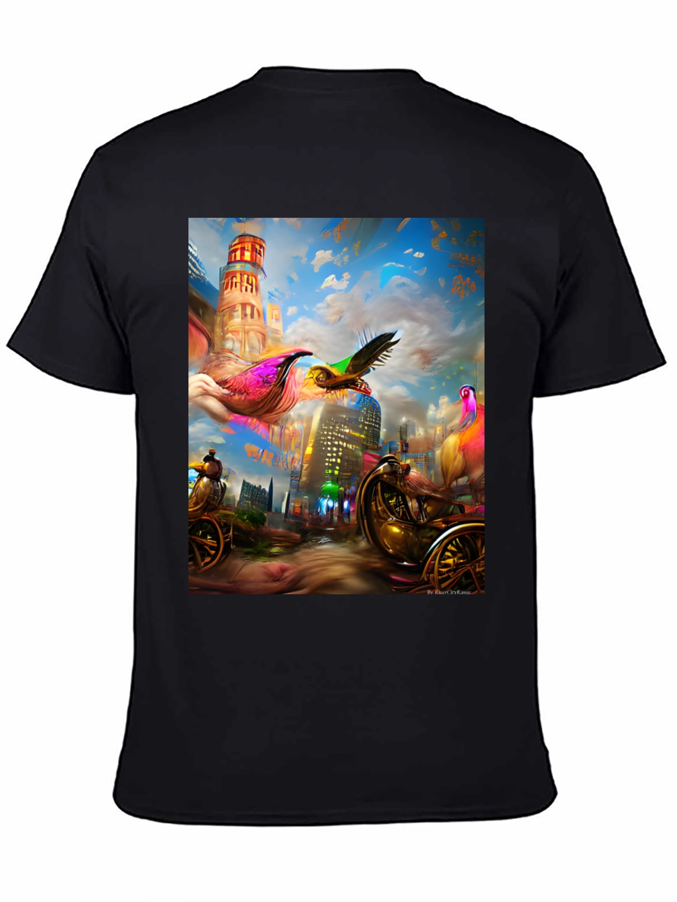 Surreal Cityscape Graphic Tee - Unique Streetwear