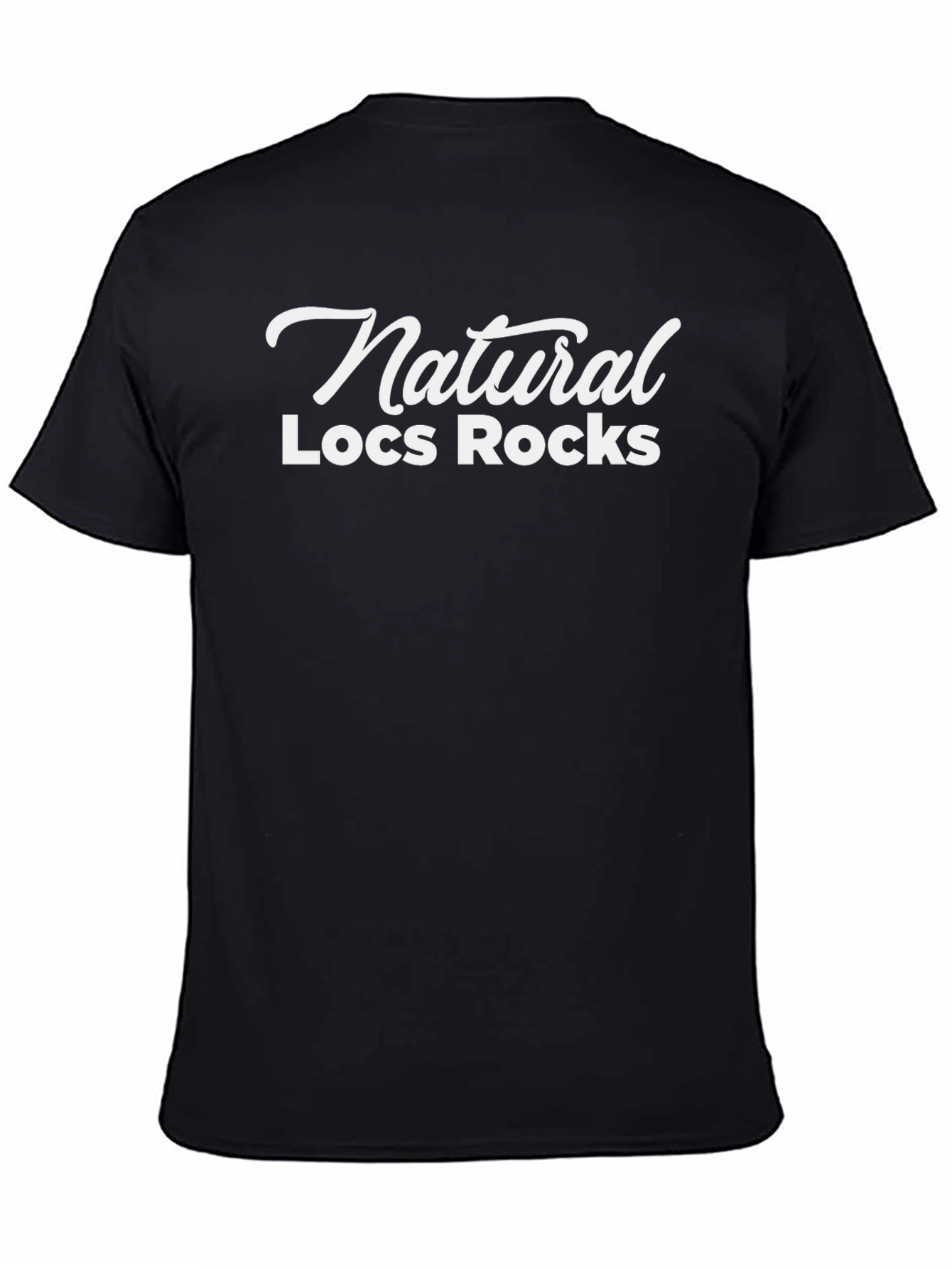 Natural Locs Rocks Black T-Shirt