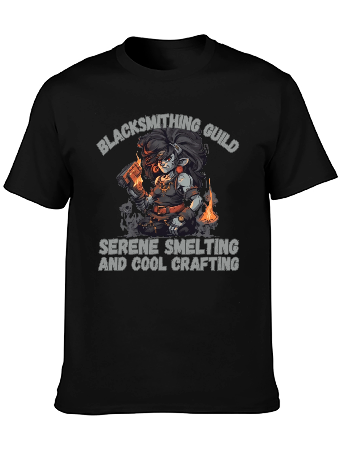 Blacksmithing Guild Graphic T-Shirt - Cool Crafting Tee