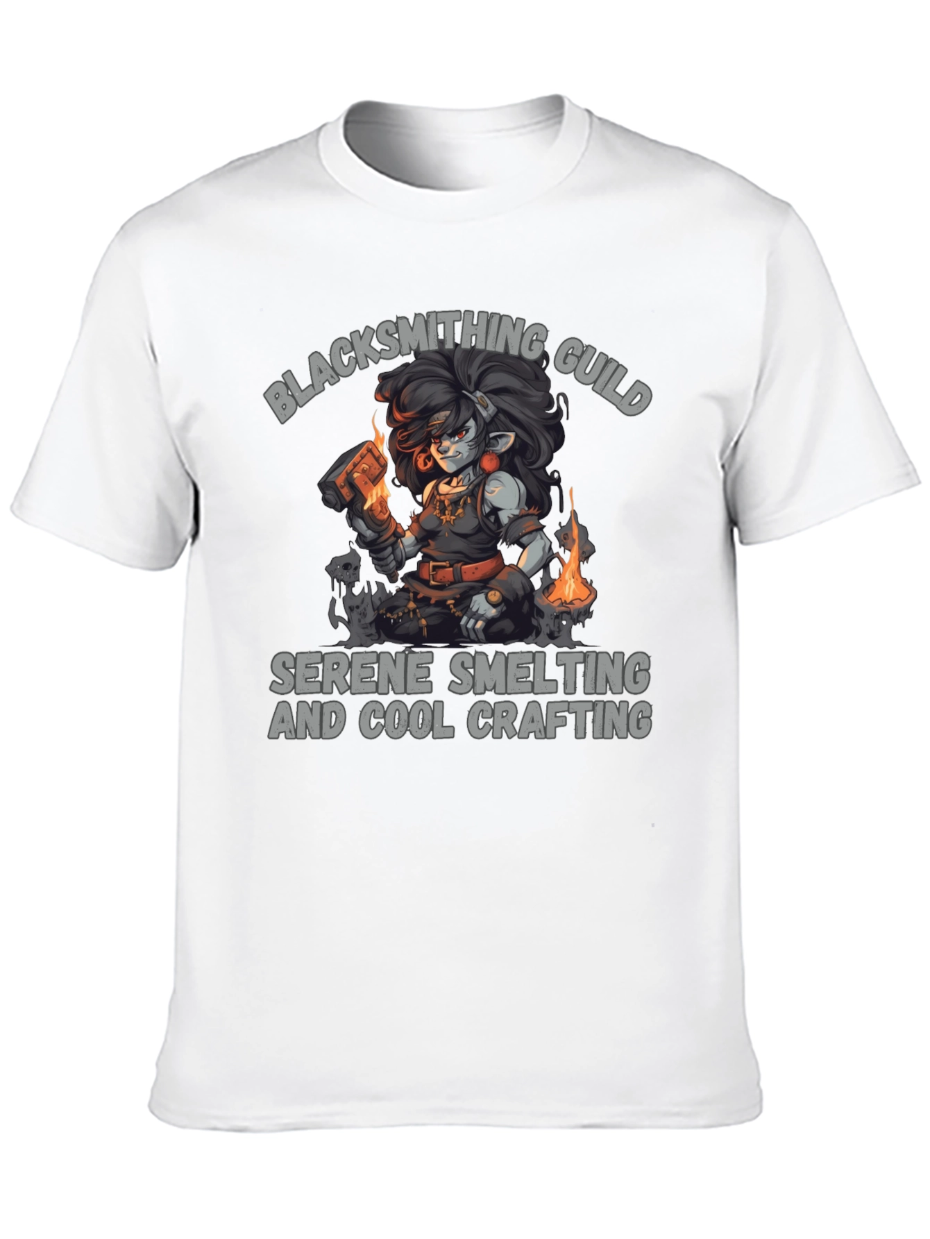 Blacksmithing Guild Graphic T-Shirt - Cool Crafting Tee