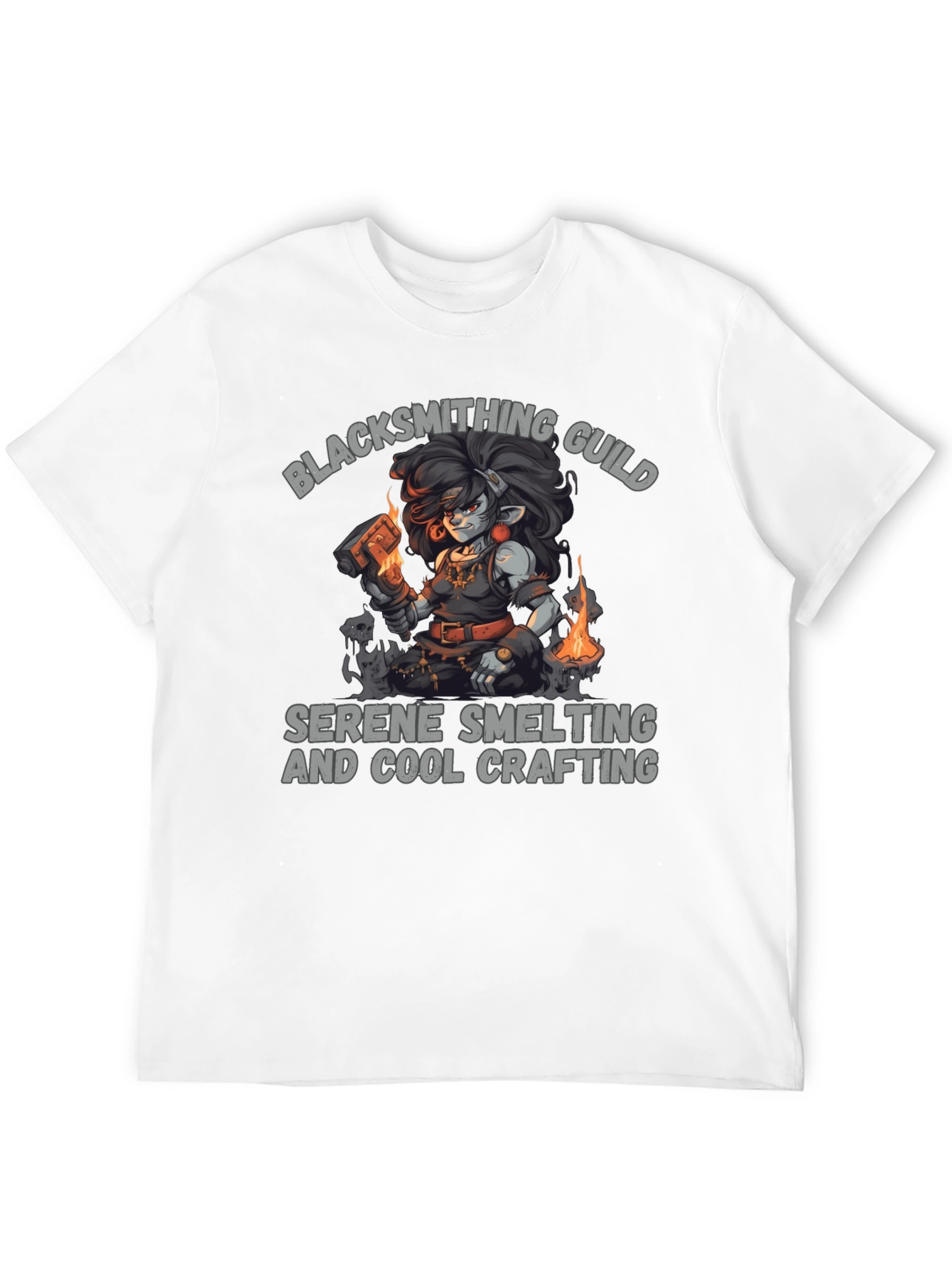 Blacksmithing Guild Graphic T-Shirt - Cool Crafting Tee
