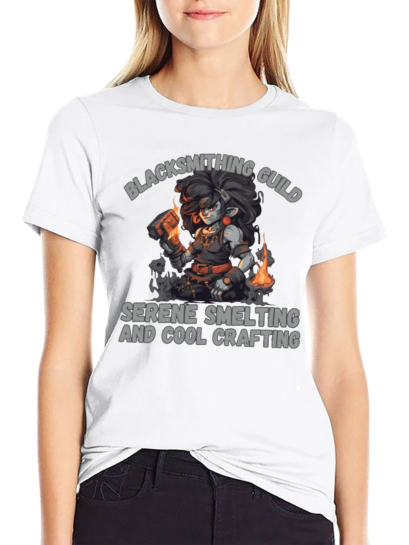 Blacksmithing Guild Graphic T-Shirt - Cool Crafting Tee