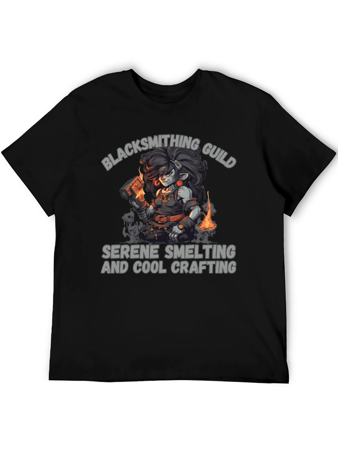 Blacksmithing Guild Graphic T-Shirt - Cool Crafting Tee