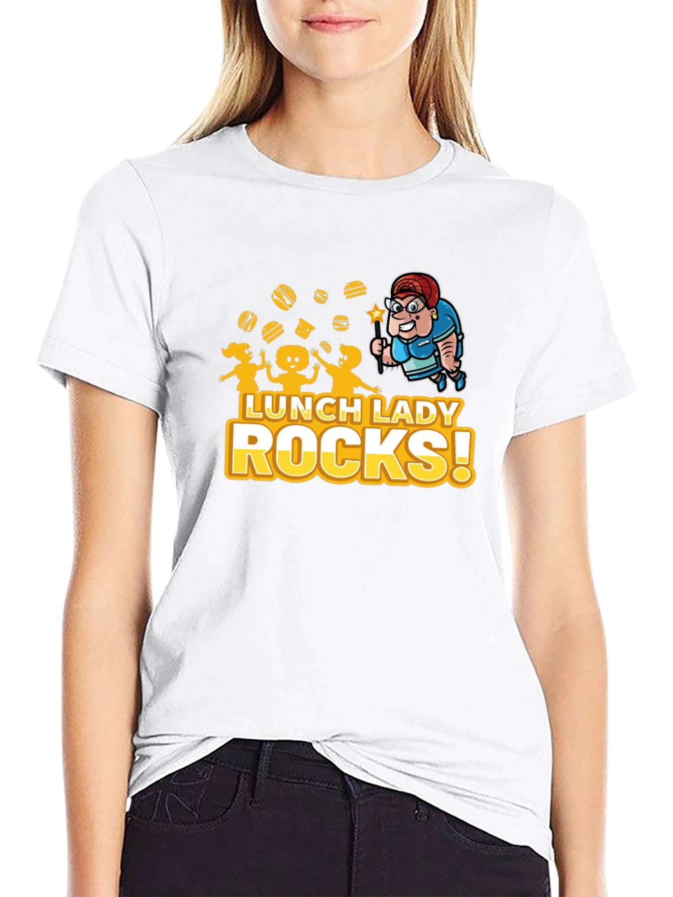 Lunch Lady Rocks! Graphic T-Shirt