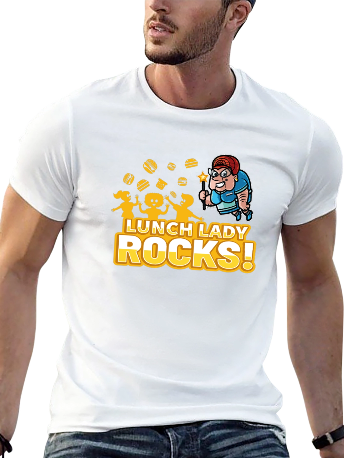 Lunch Lady Rocks! Graphic T-Shirt