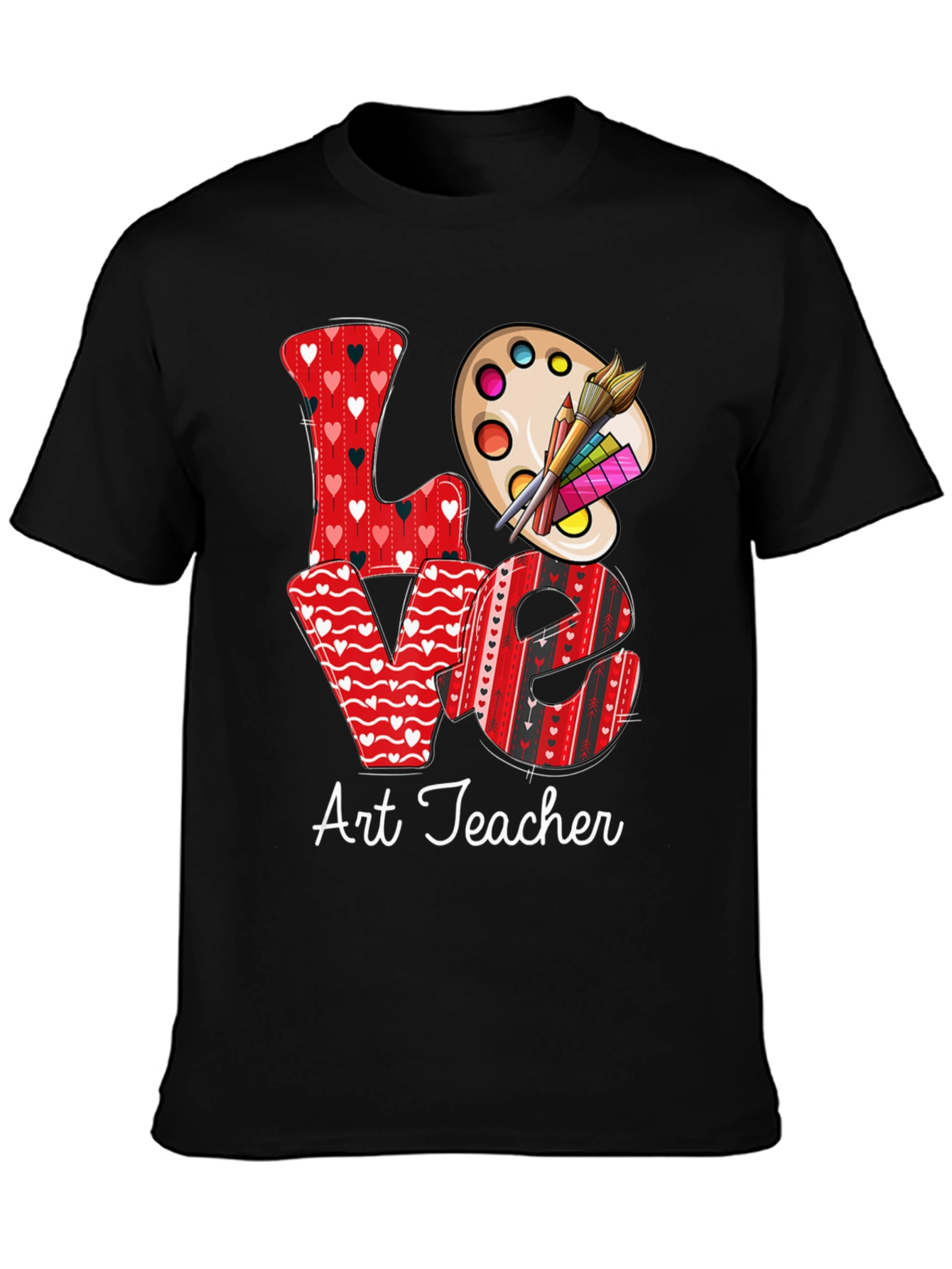 Love Art Teacher Graphic Tee