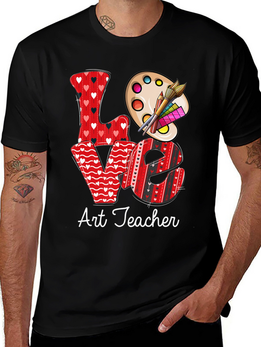 Love Art Teacher Graphic Tee