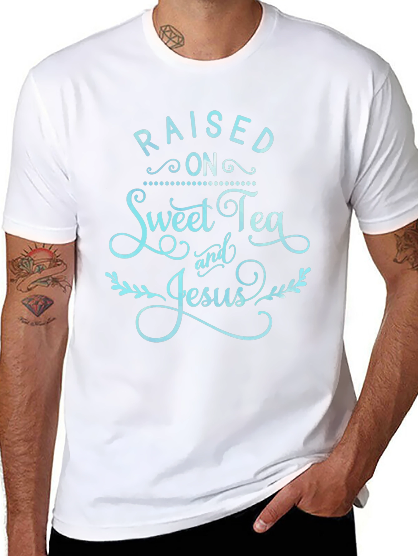 Raised on Sweet Tea & Jesus Graphic Tee