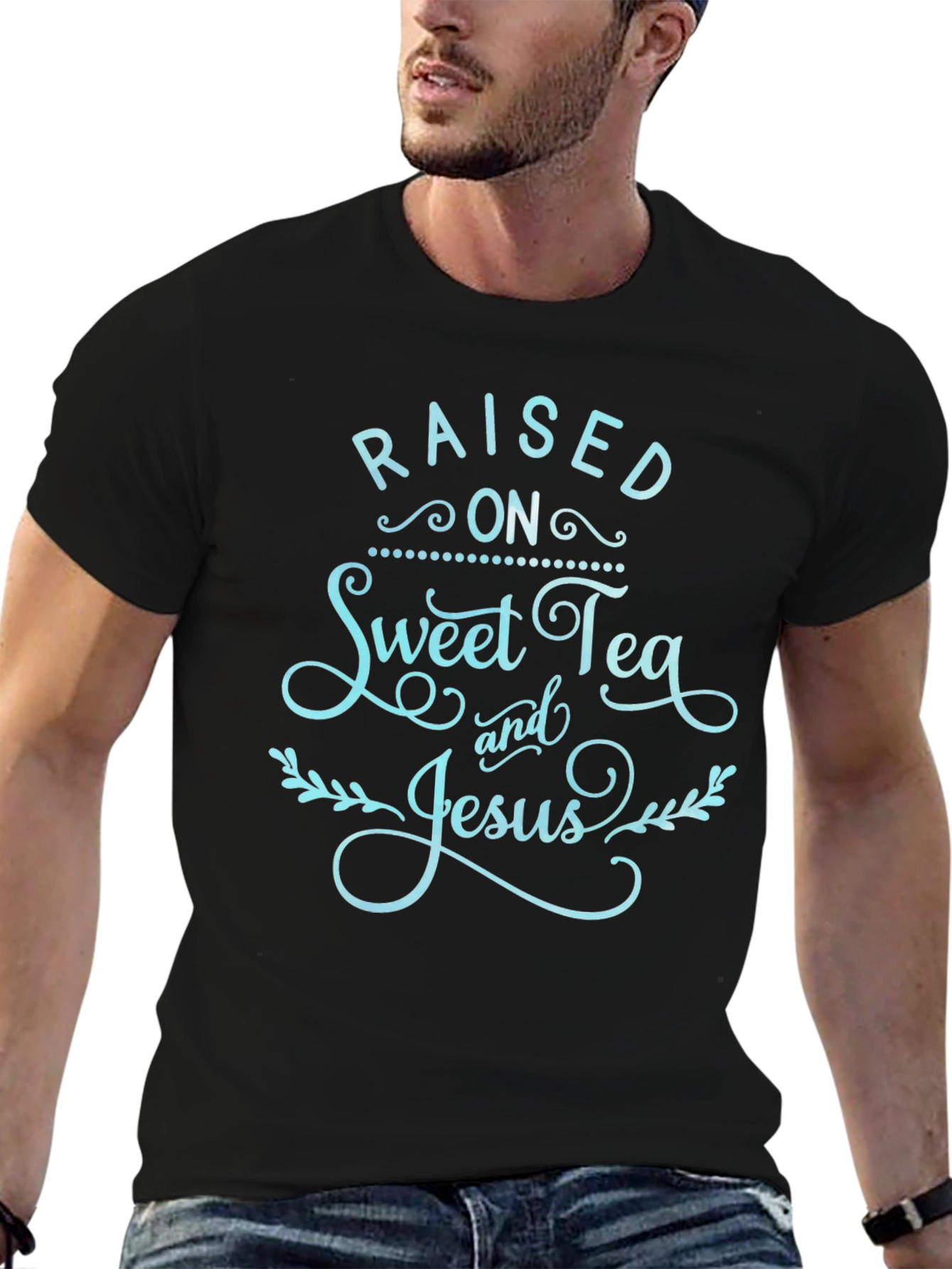 Raised on Sweet Tea & Jesus Graphic Tee