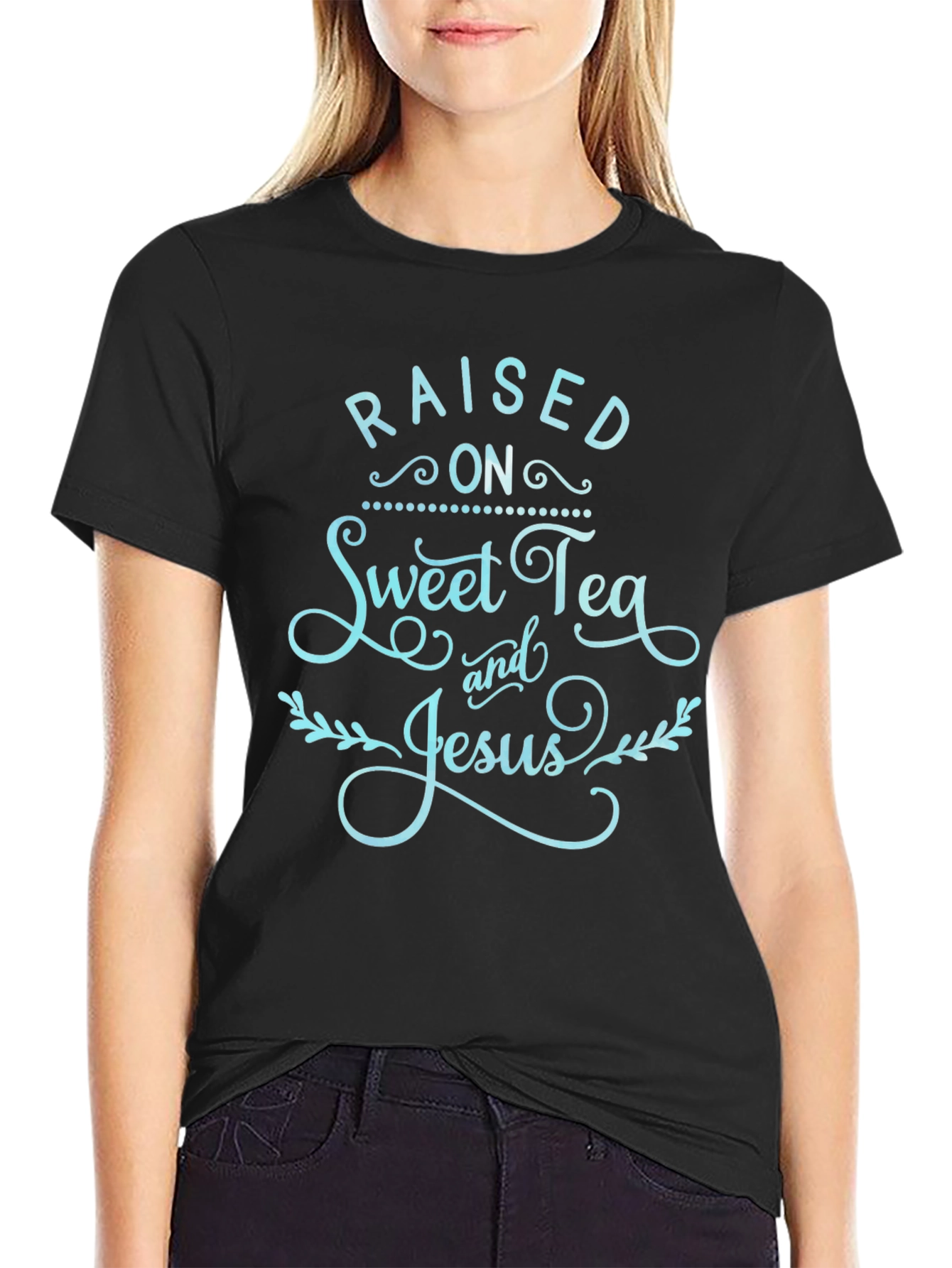 Raised on Sweet Tea & Jesus Graphic Tee
