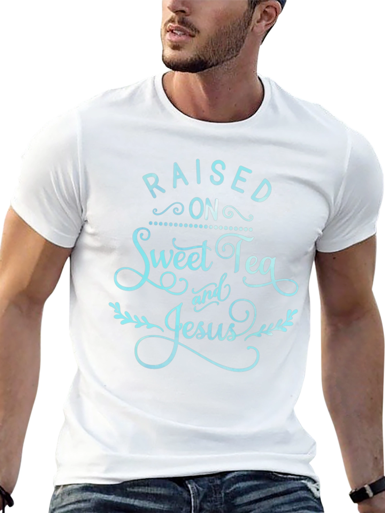 Raised on Sweet Tea & Jesus Graphic Tee