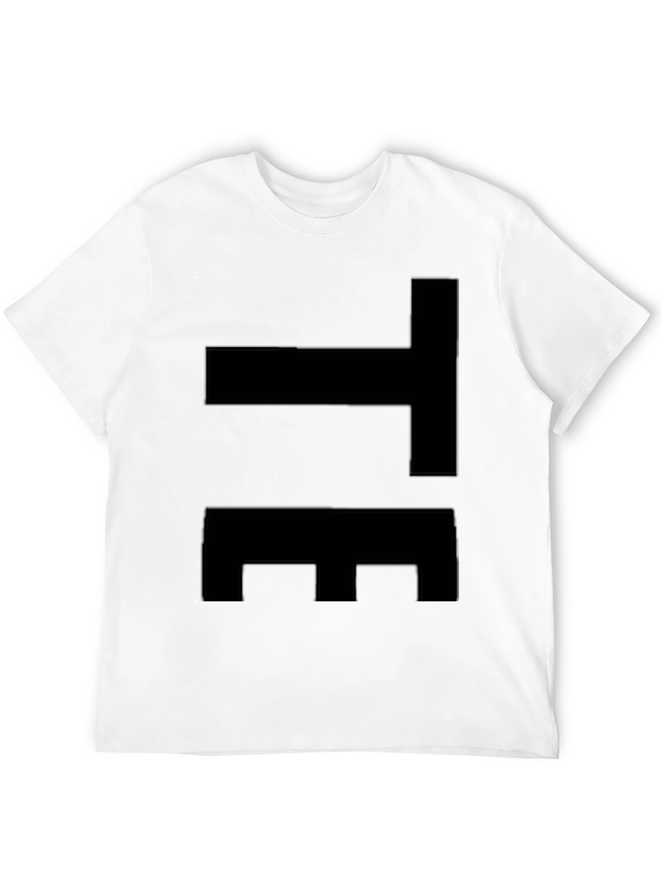 Modern Abstract Graphic Tee - Black