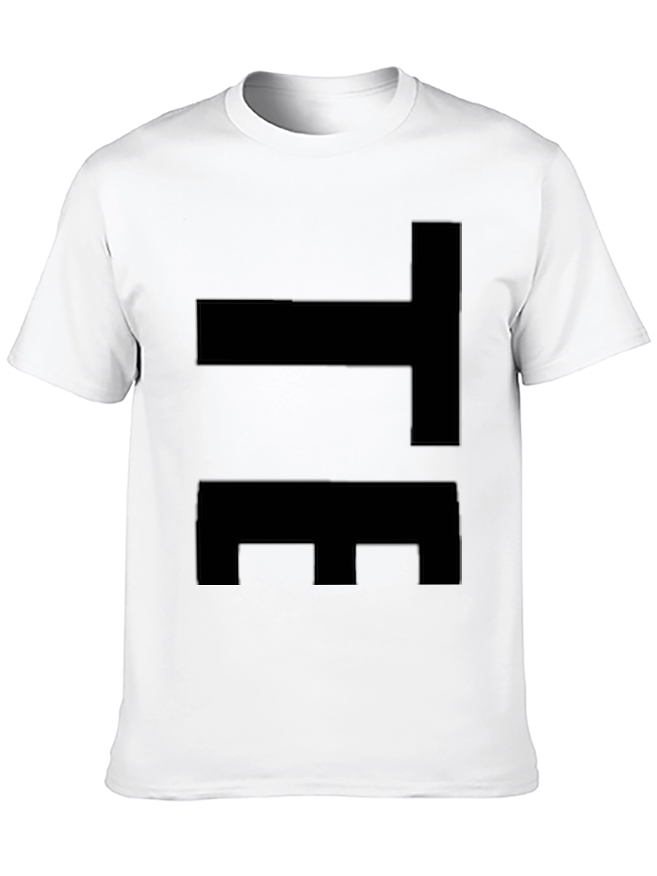 Modern Abstract Graphic Tee - Black