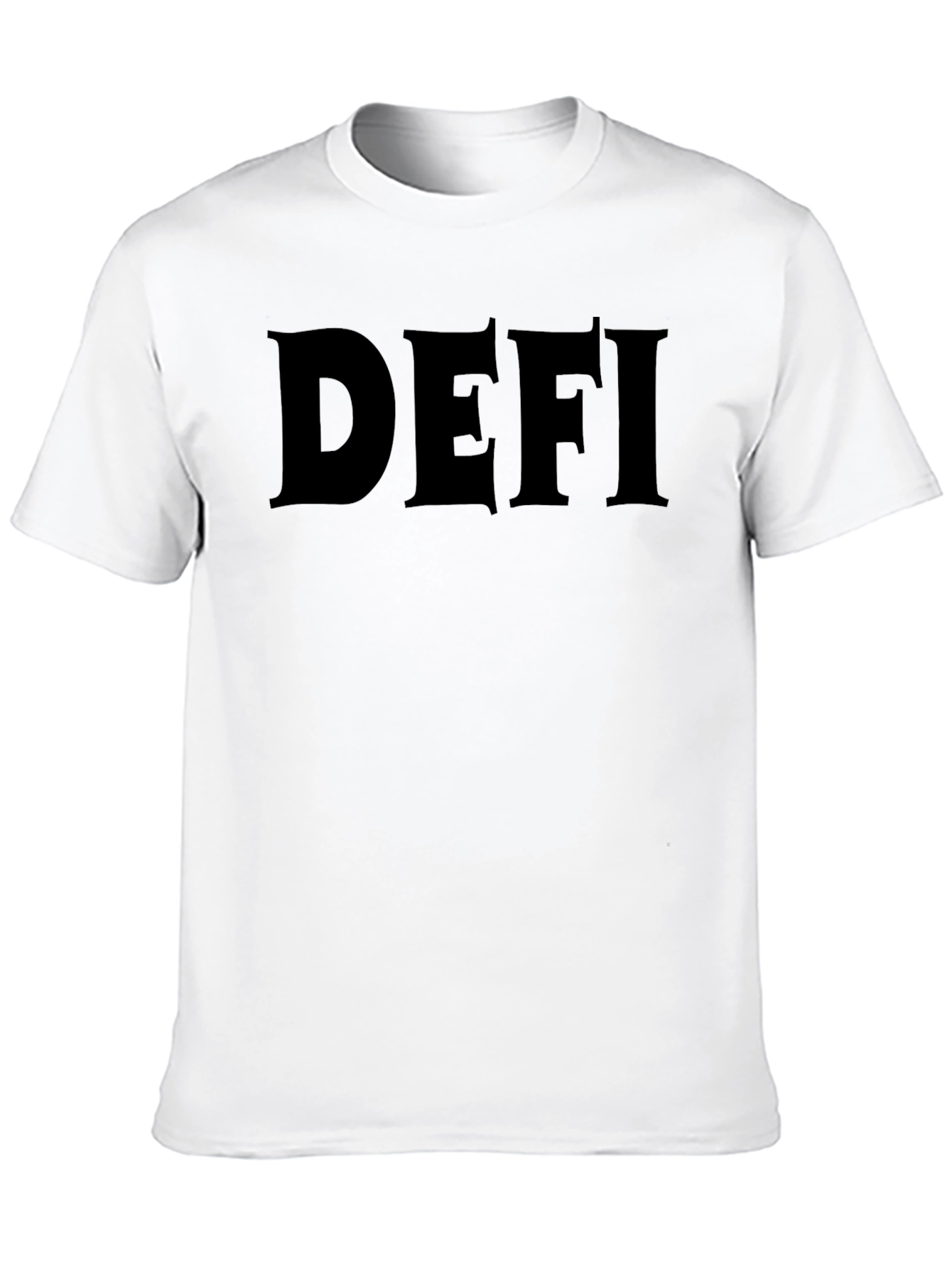 DEFI Graphic T-Shirt - Black Cotton Tee