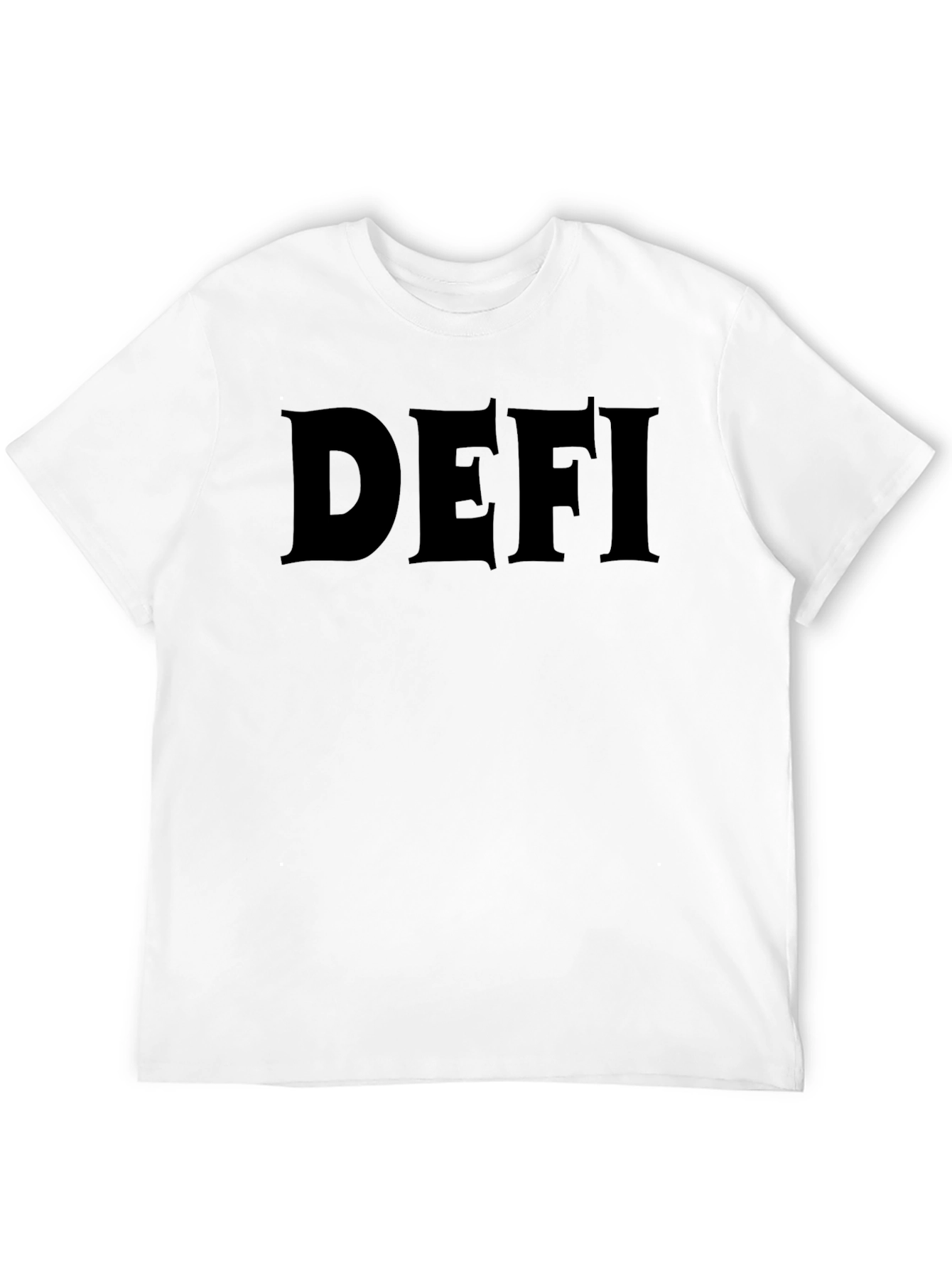 DEFI Graphic T-Shirt - Black Cotton Tee