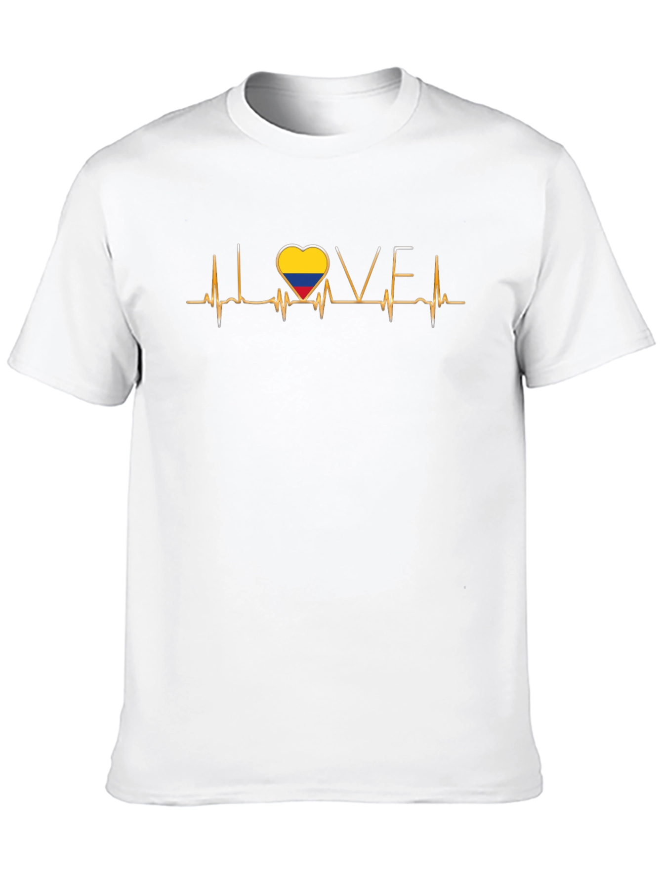 Colombian Heartbeat Love Graphic Tee