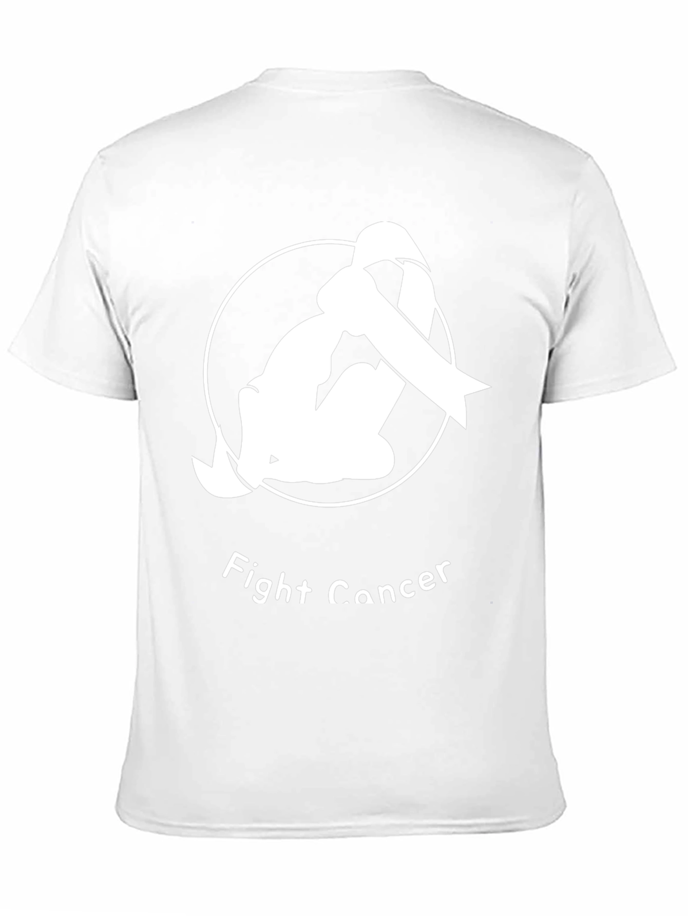 Fight Cancer Ribbon T-Shirt - Black Unisex Tee