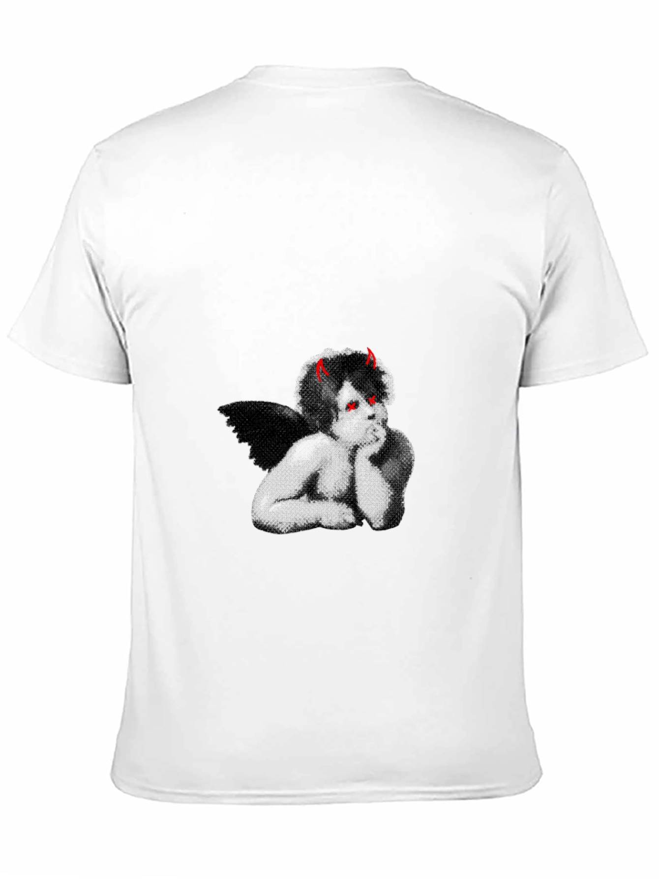 Devil Angel Graphic Tee - Edgy Dark Style