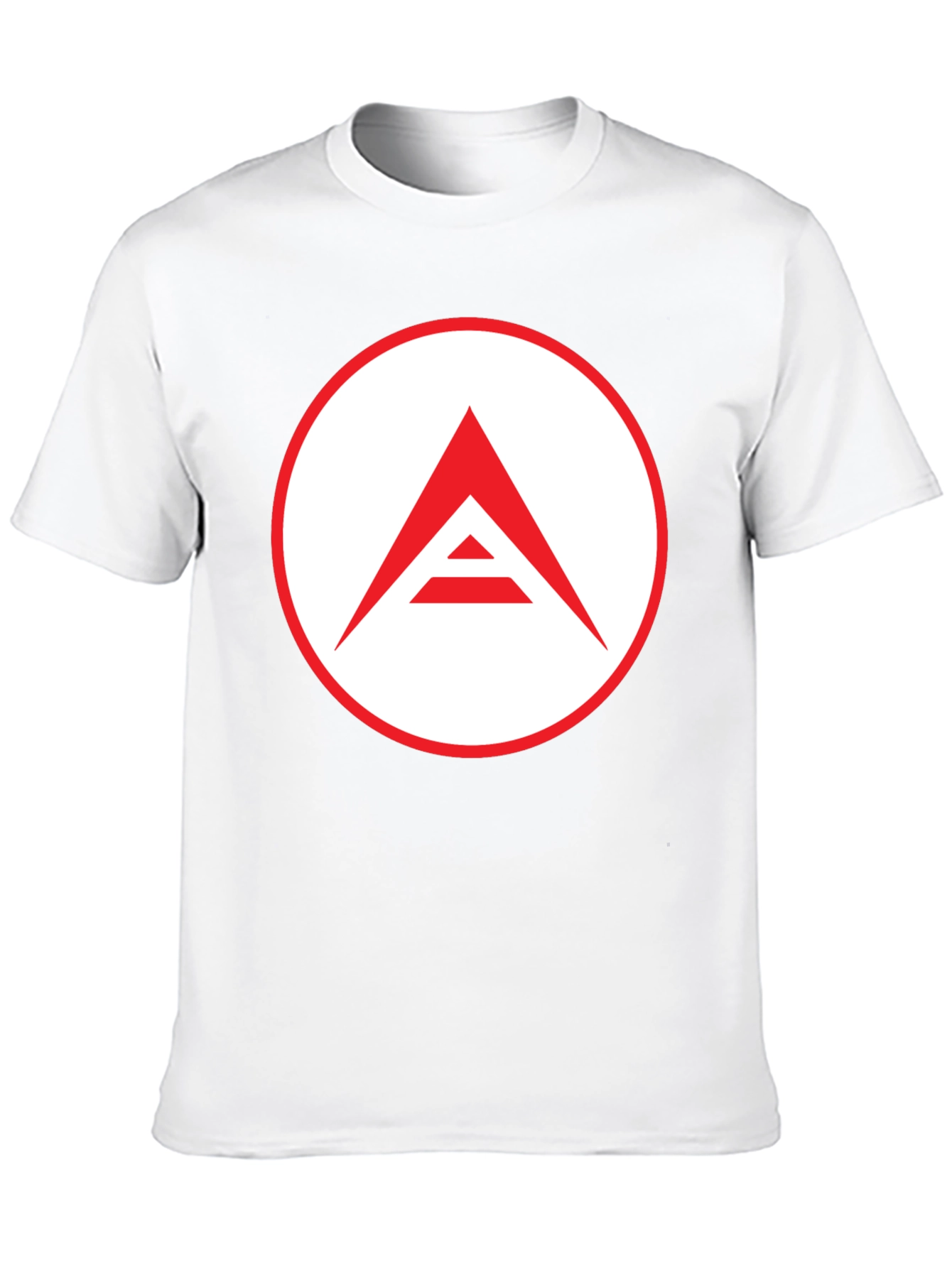 Mens Black T-Shirt with Geometric Logo