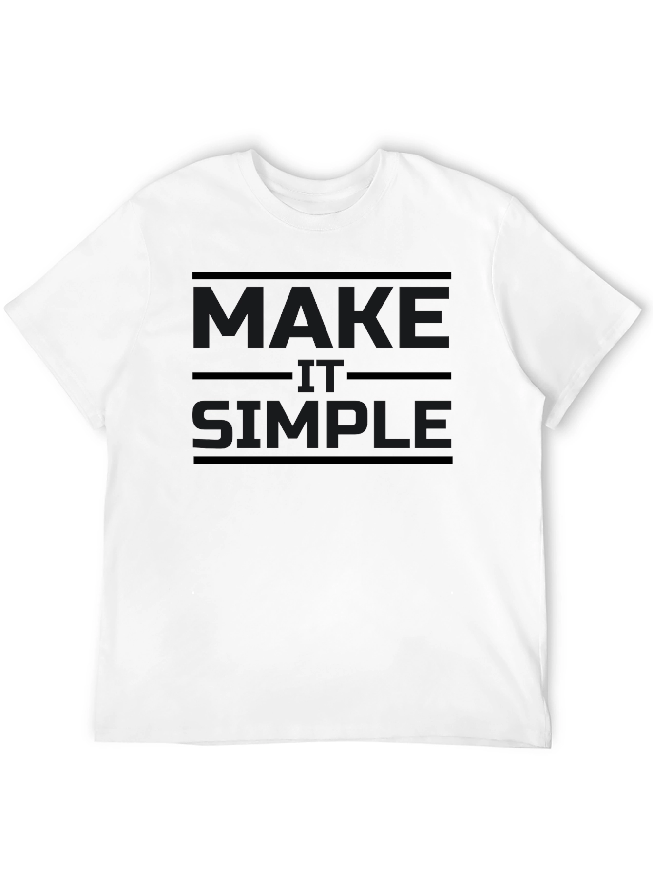 Make It Simple Black T-Shirt