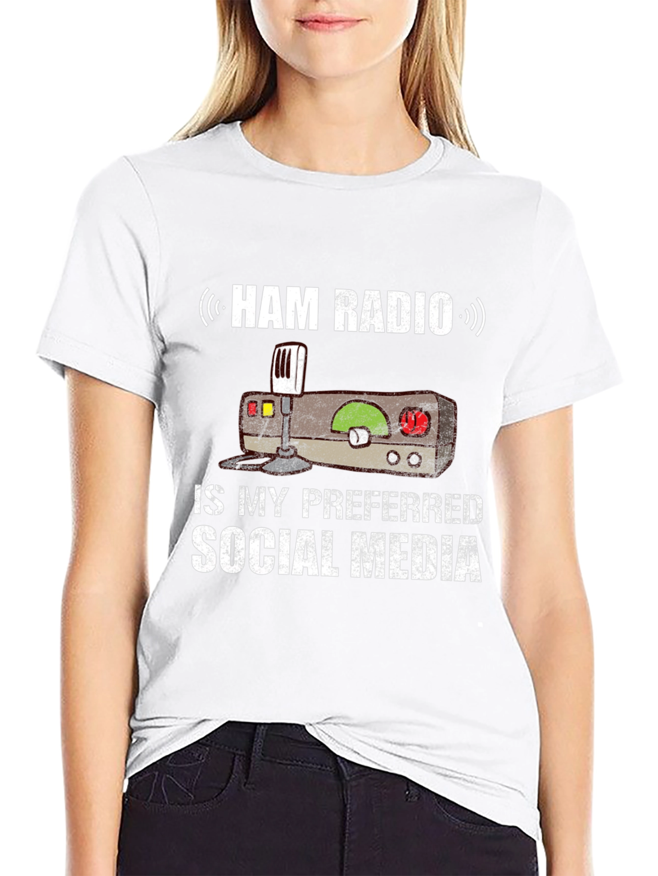 Ham Radio Social Media T-Shirt