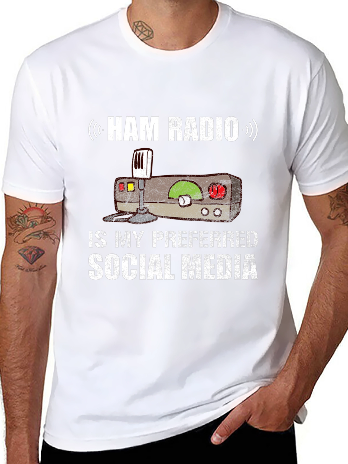 Ham Radio Social Media T-Shirt
