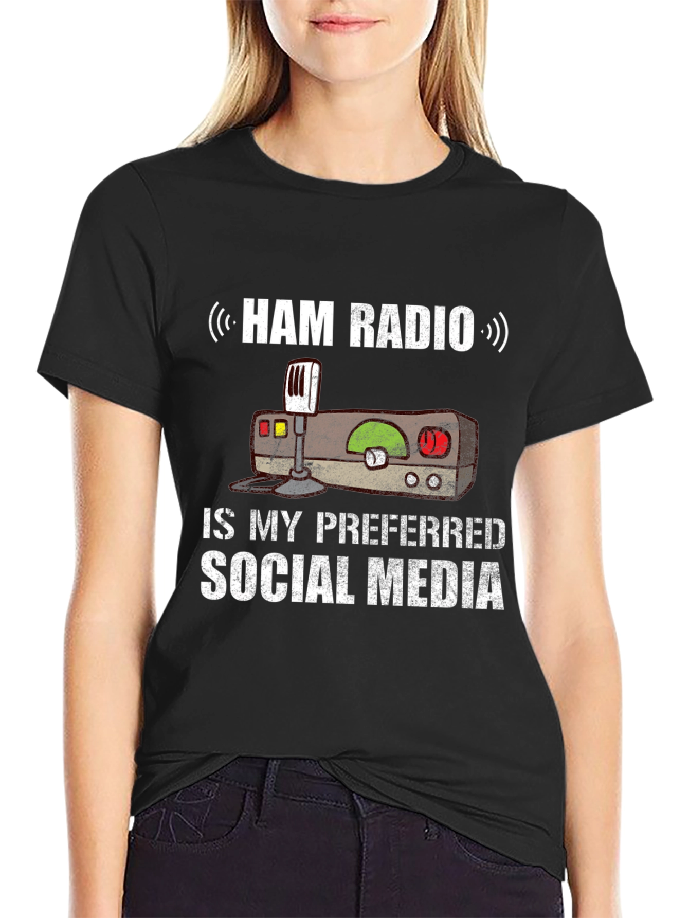 Ham Radio Social Media T-Shirt