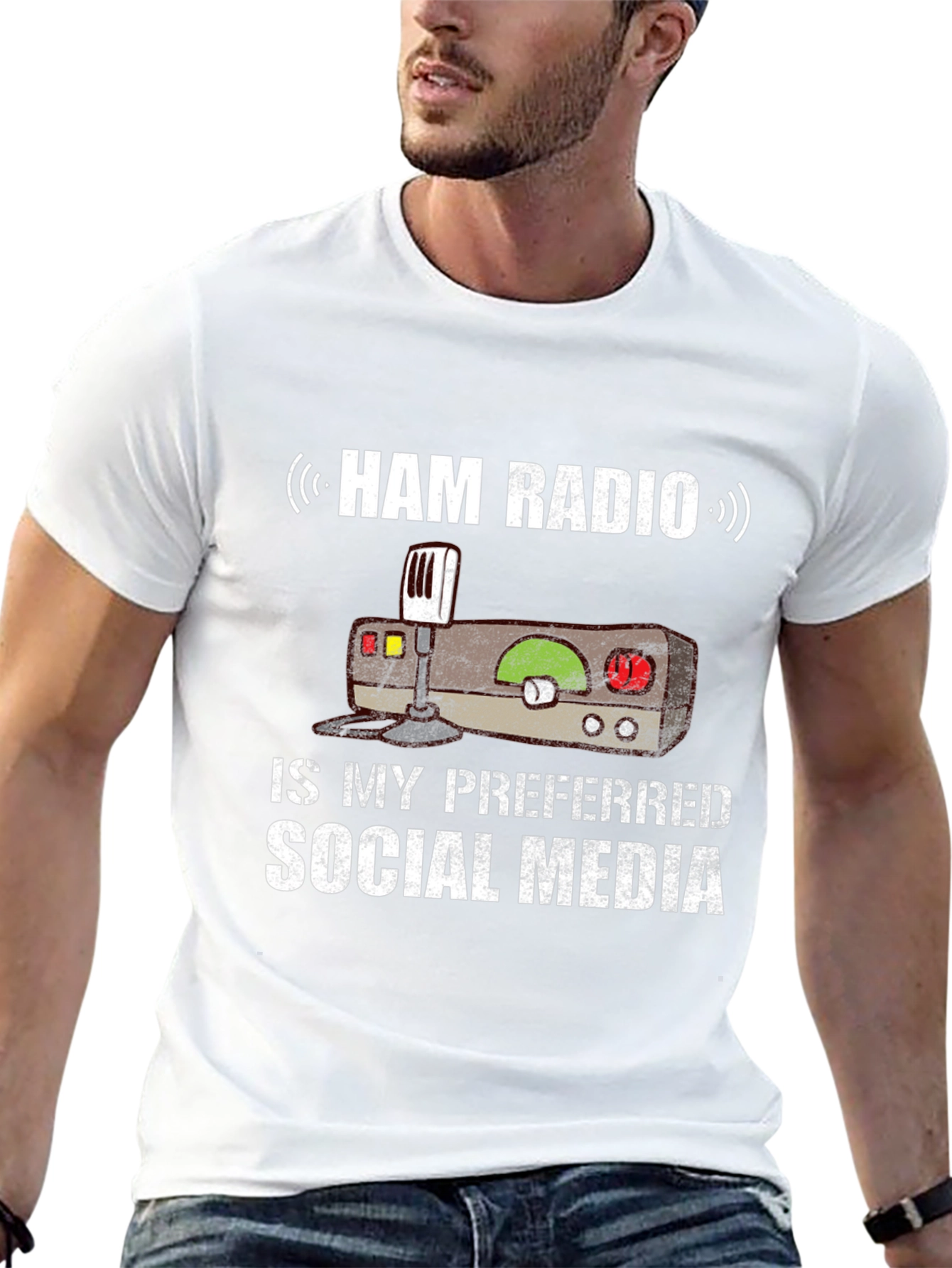Ham Radio Social Media T-Shirt