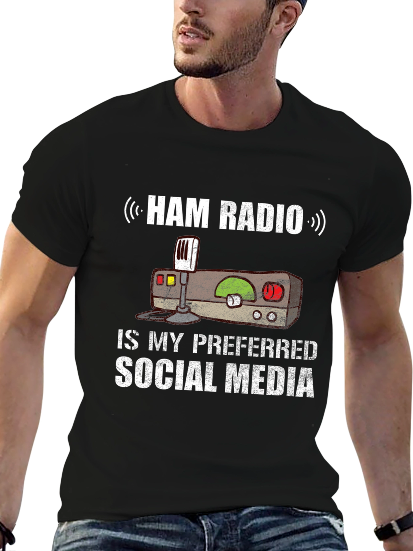 Ham Radio Social Media T-Shirt