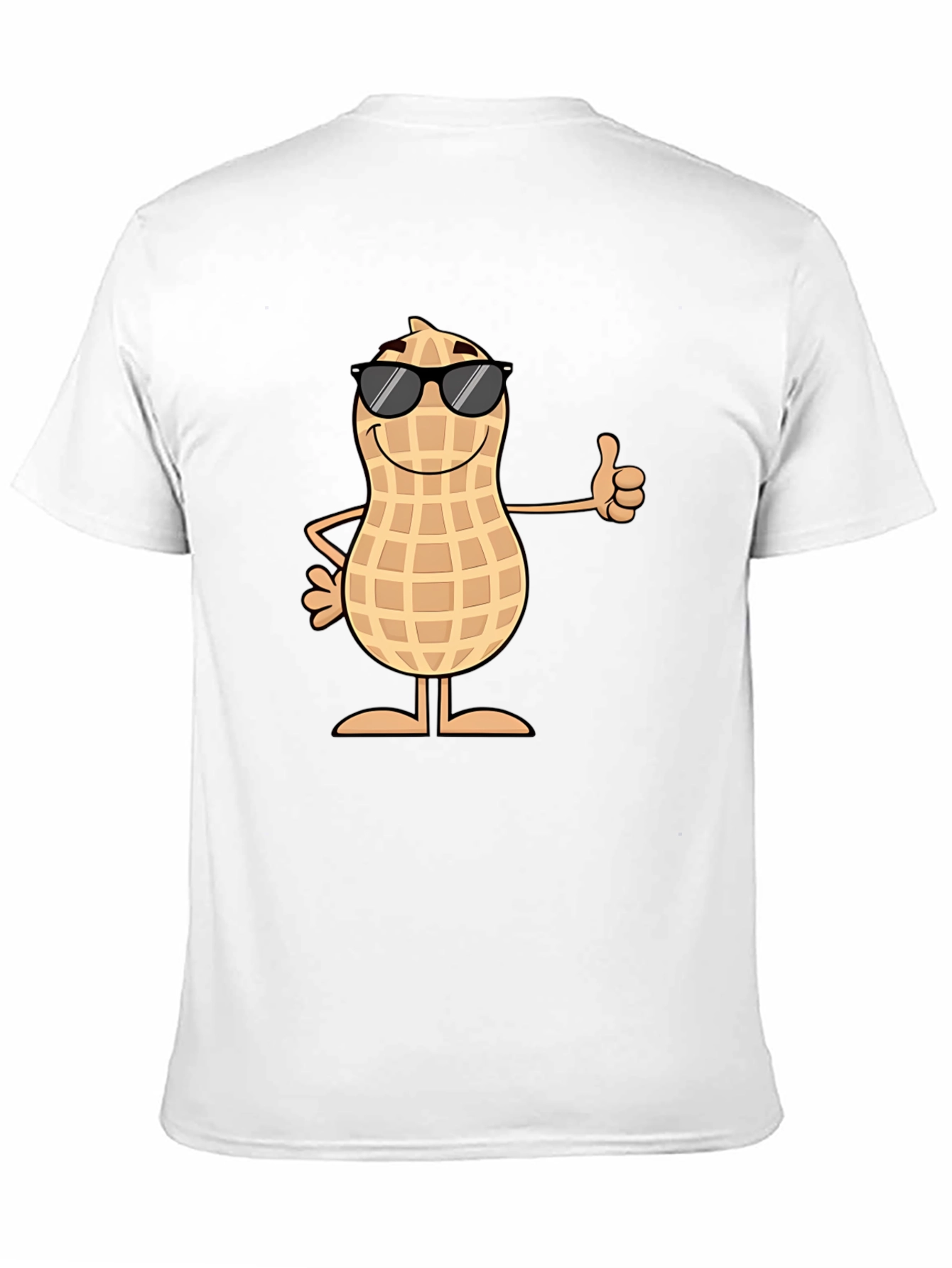 Cool Peanut Graphic Tee - Black Cotton T-Shirt