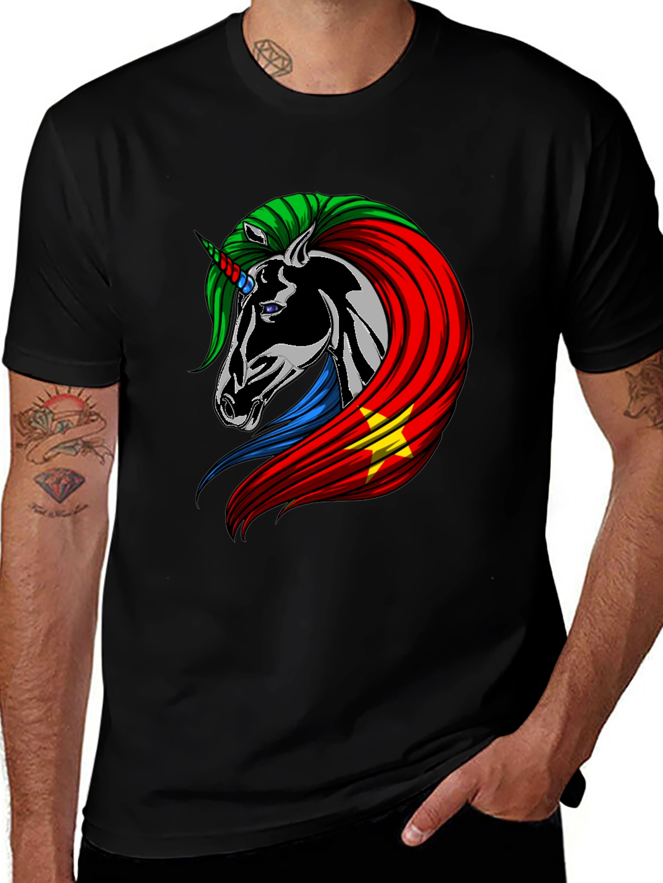 Unicorn Sudan Flag Graphic Tee