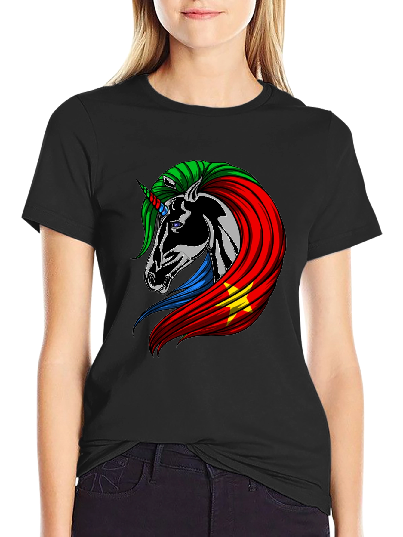 Unicorn Sudan Flag Graphic Tee