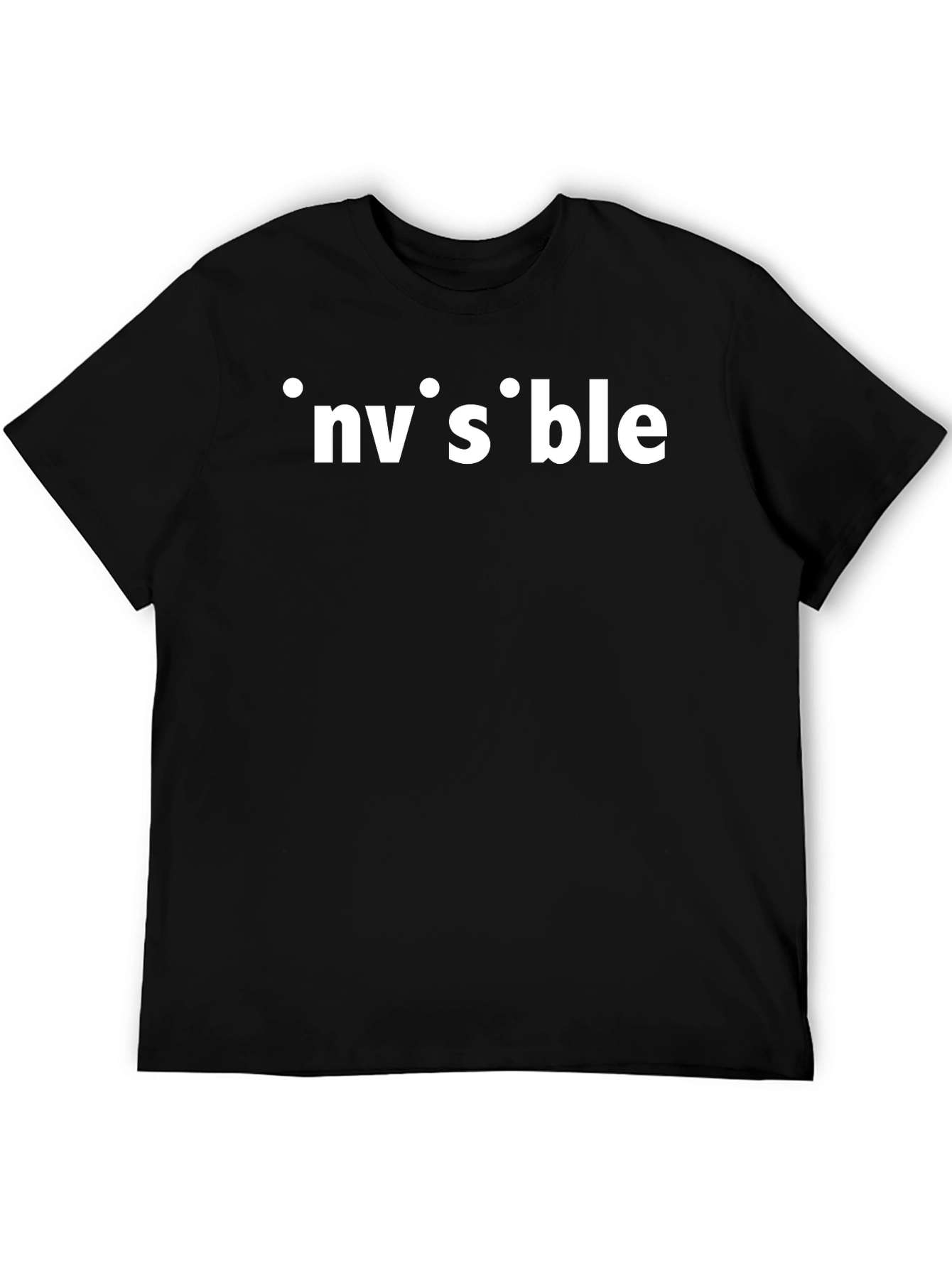 Invisible Pun Black T-Shirt
