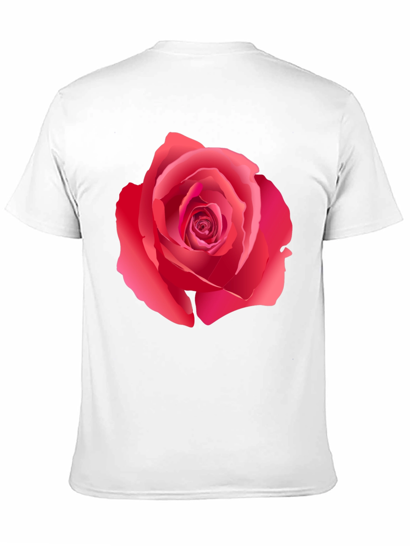 Bold Rose Graphic Print Black T-Shirt