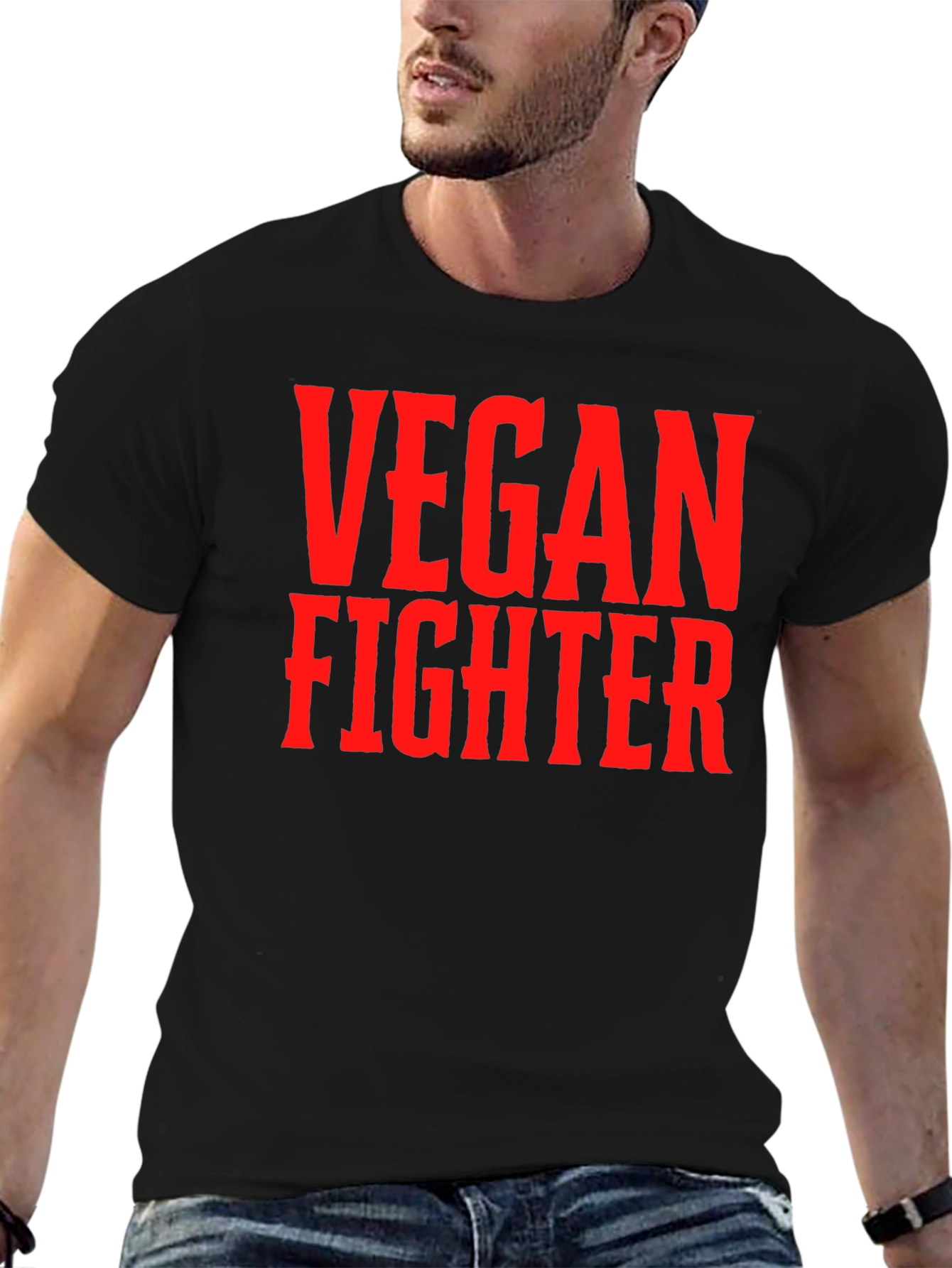 Vegan Fighter T-Shirt - Bold Statement Tee