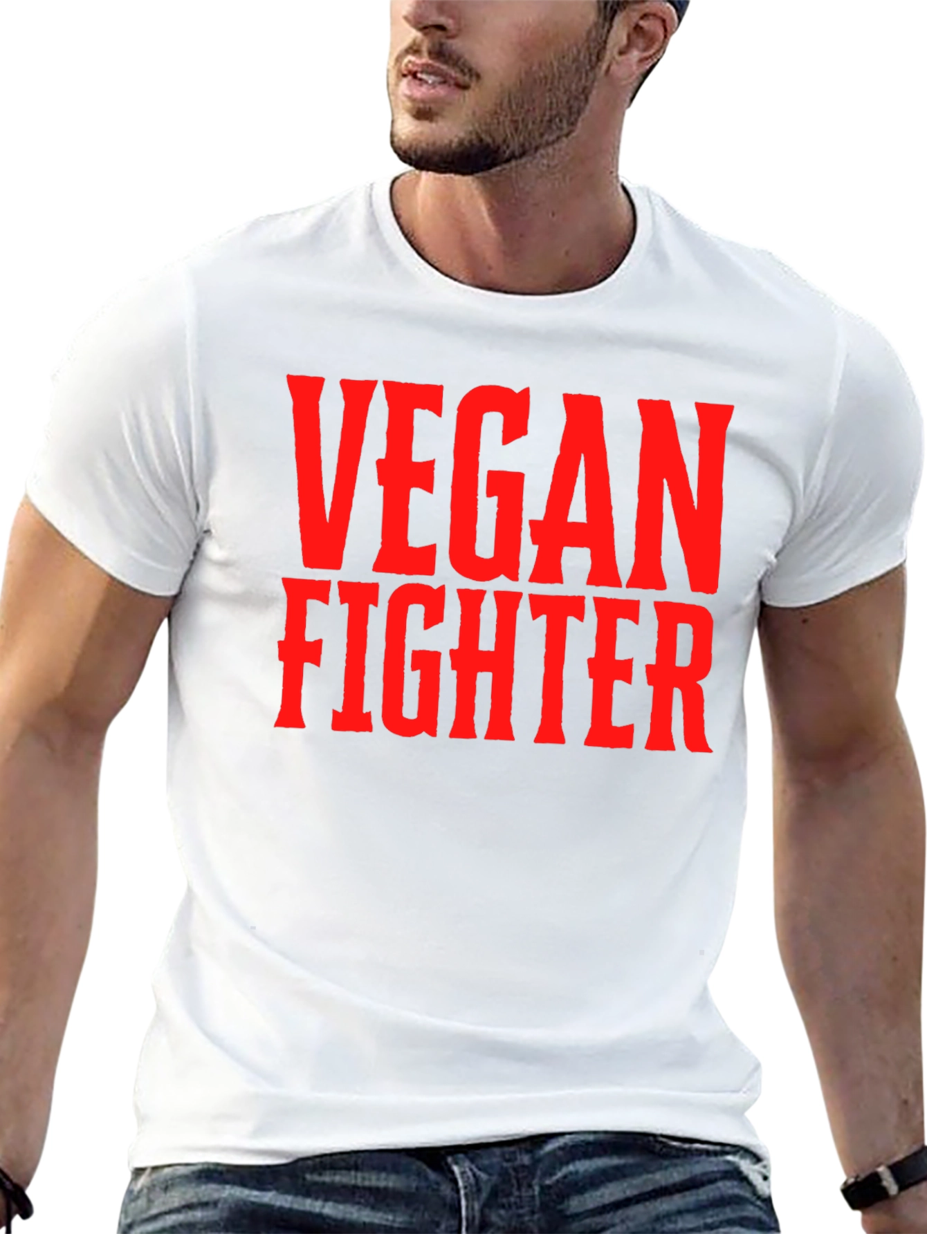 Vegan Fighter T-Shirt - Bold Statement Tee